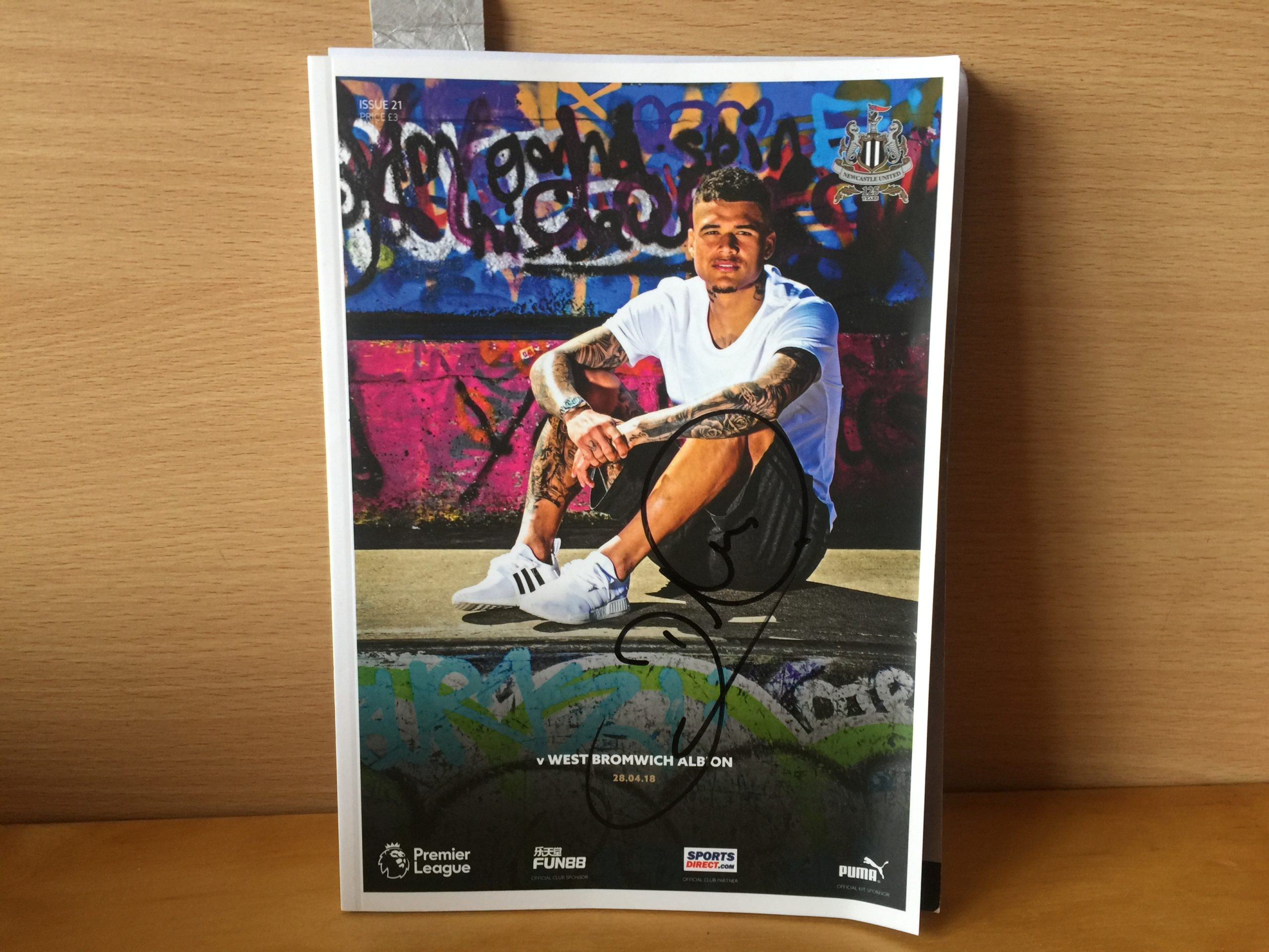Darren Moore Signed Football Programme Darren Moore Signed Football Programme