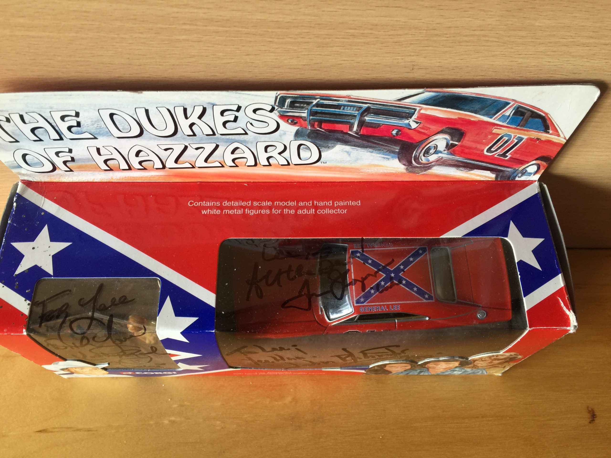 Tom Wopat Signed Dukes of Hazzard Toy Box Tom Wopat Signed Dukes of Hazzard Toy Box