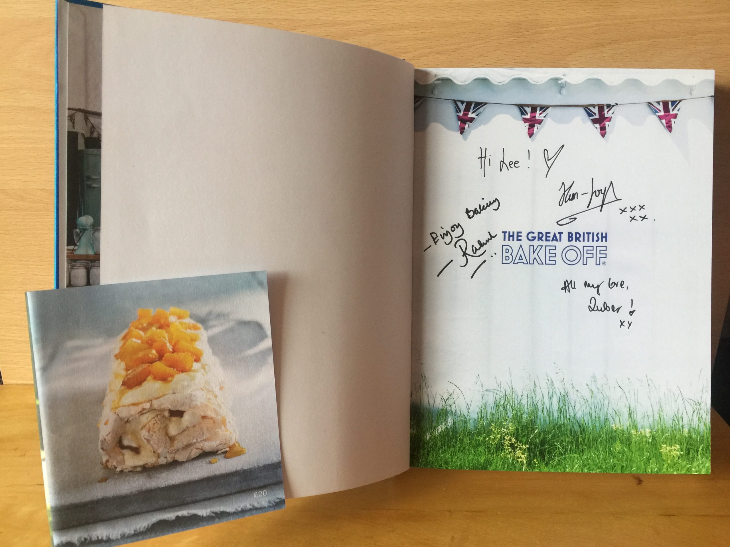 Kim-Joy, Rahul, Ruby Signed Great British Bake Off Book Kim-Joy, Rahul, Ruby Signed Great British Bake Off Book