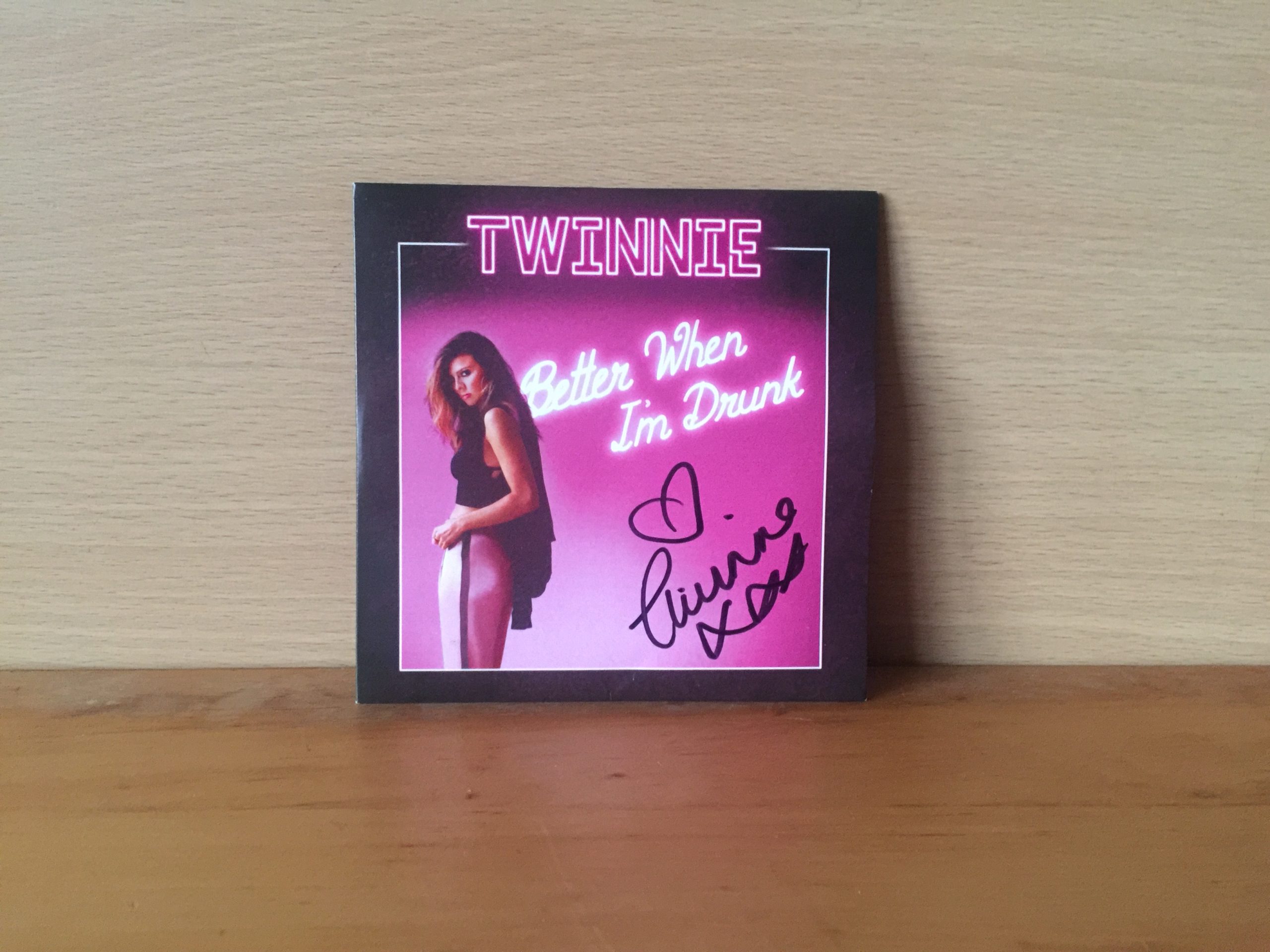 Twinnie Signed CD Single Cover