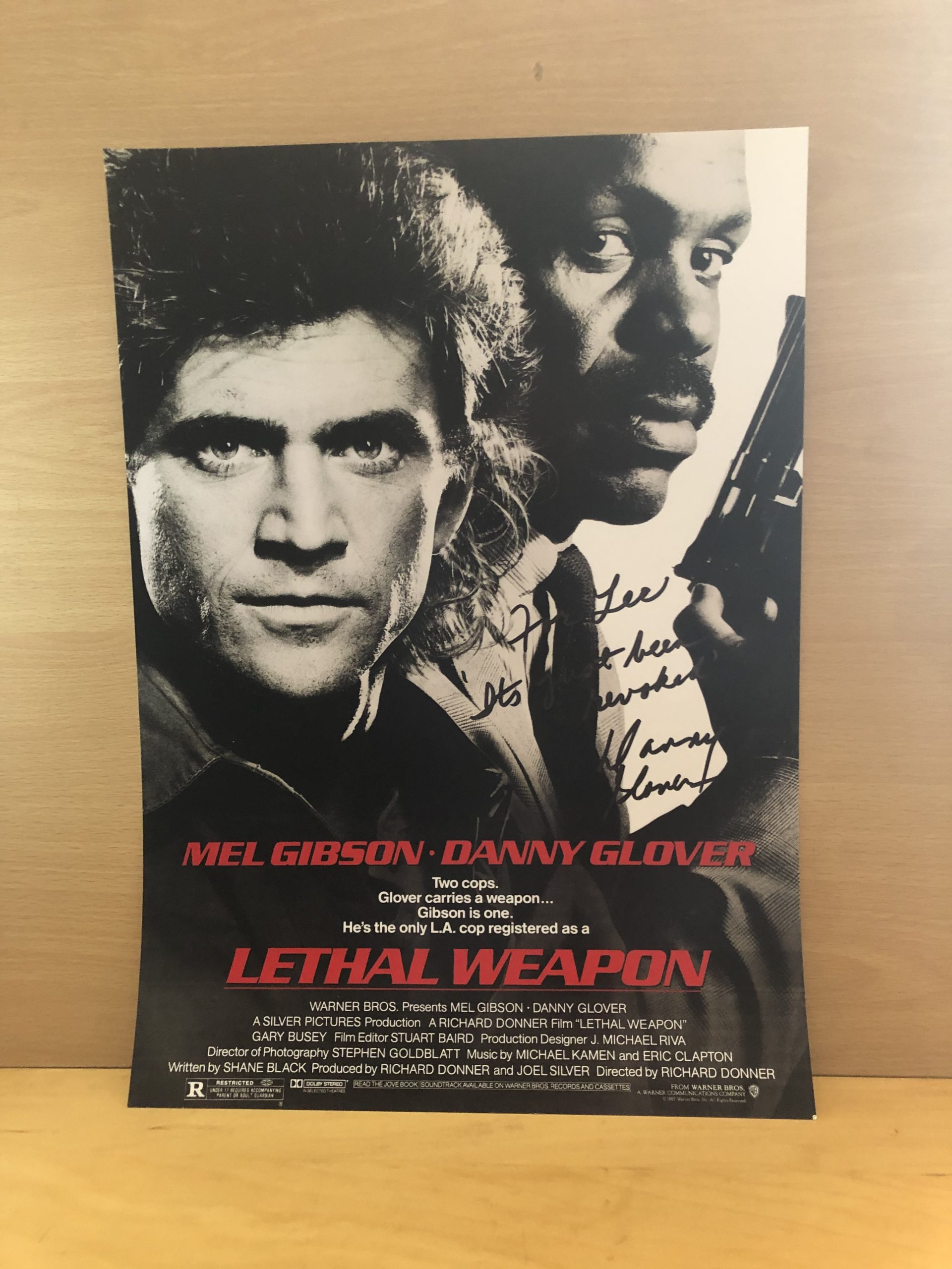 Danny Glover Signed Black and White A3 Photo Danny Glover Signed Black and White A3 Photo