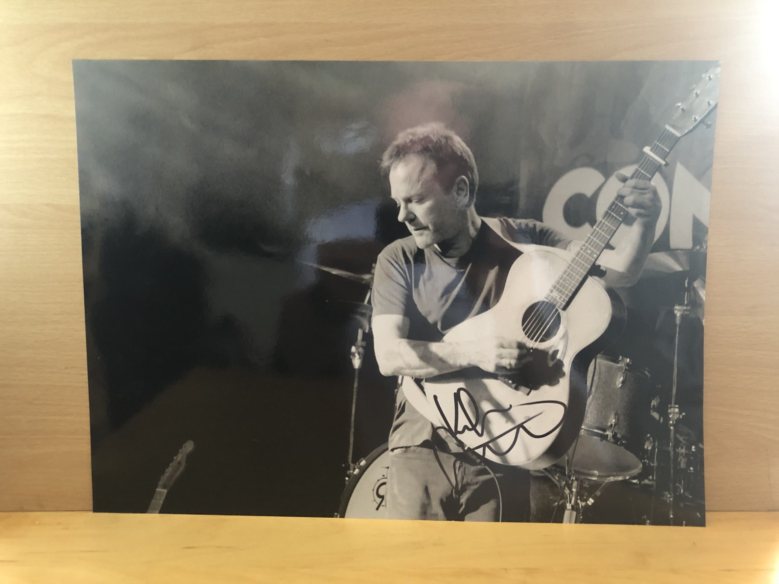 Kiefer Sutherland Signed A3 Black and White Photo