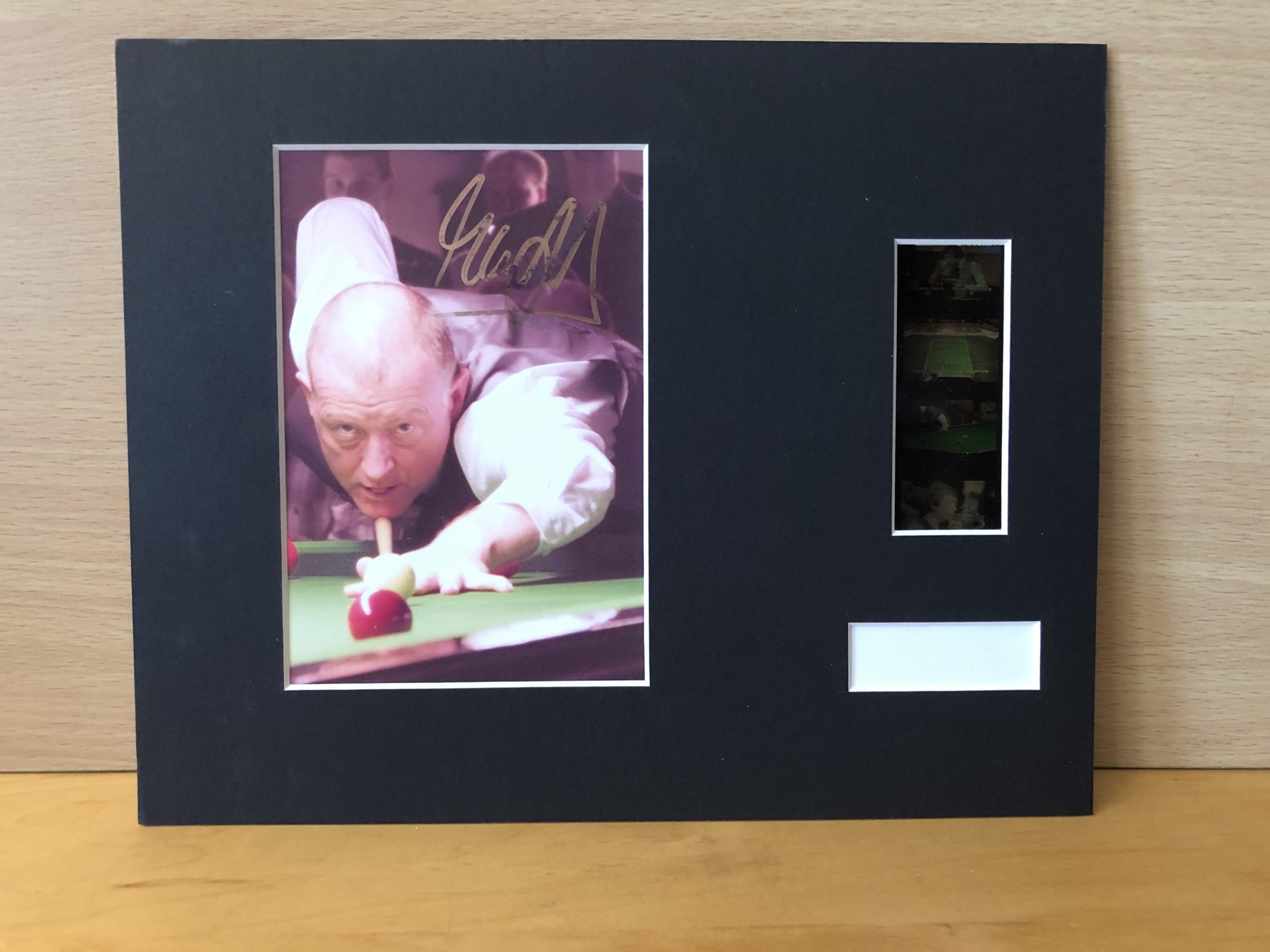 Steve Davis Signed Film Mount Steve Davis Signed Film Mount