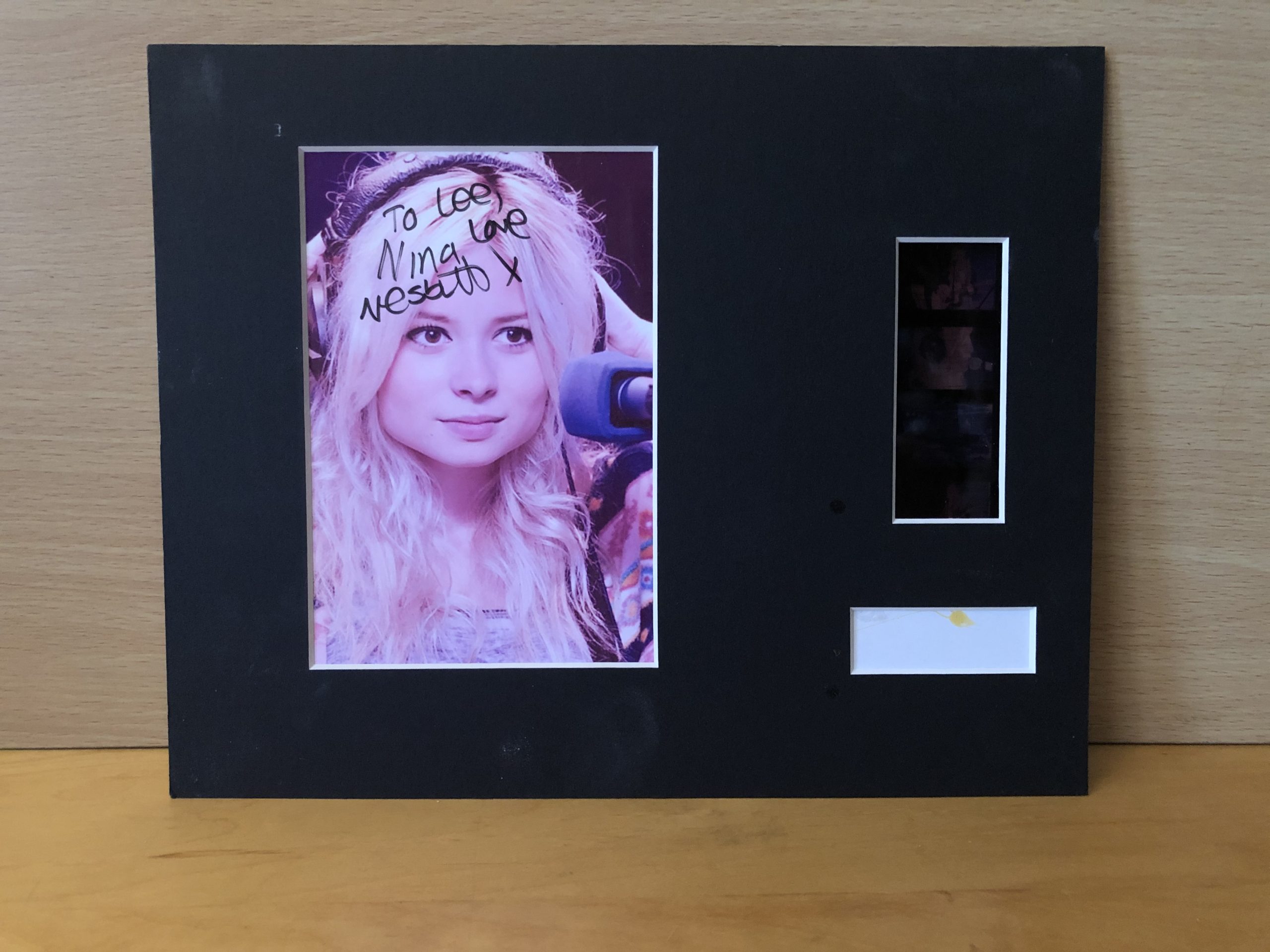 Nina Nesbitt Signed Film Mount