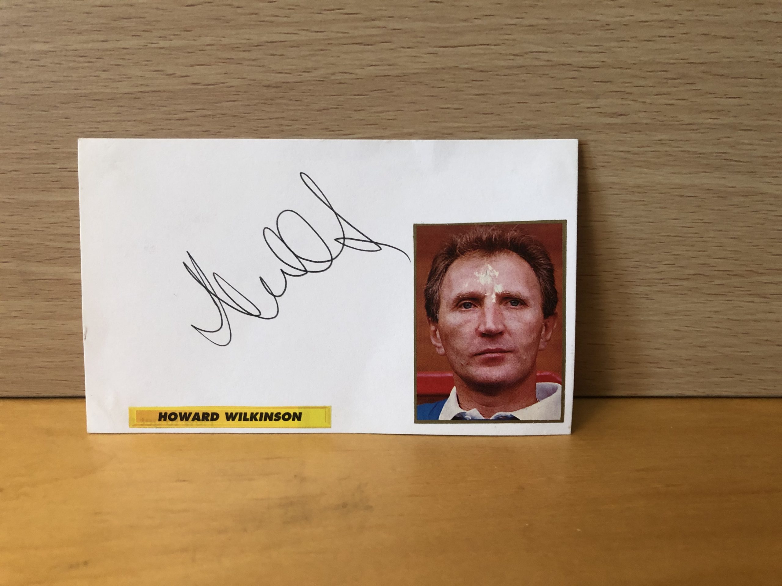 Howard Wilkinson Signed White Card Howard Wilkinson Signed White Card