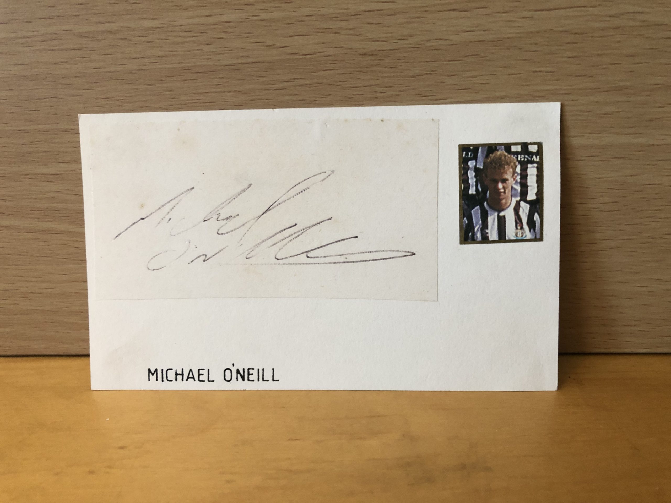 Michael O’Neill Signed White Card Michael O’Neill Signed White Card