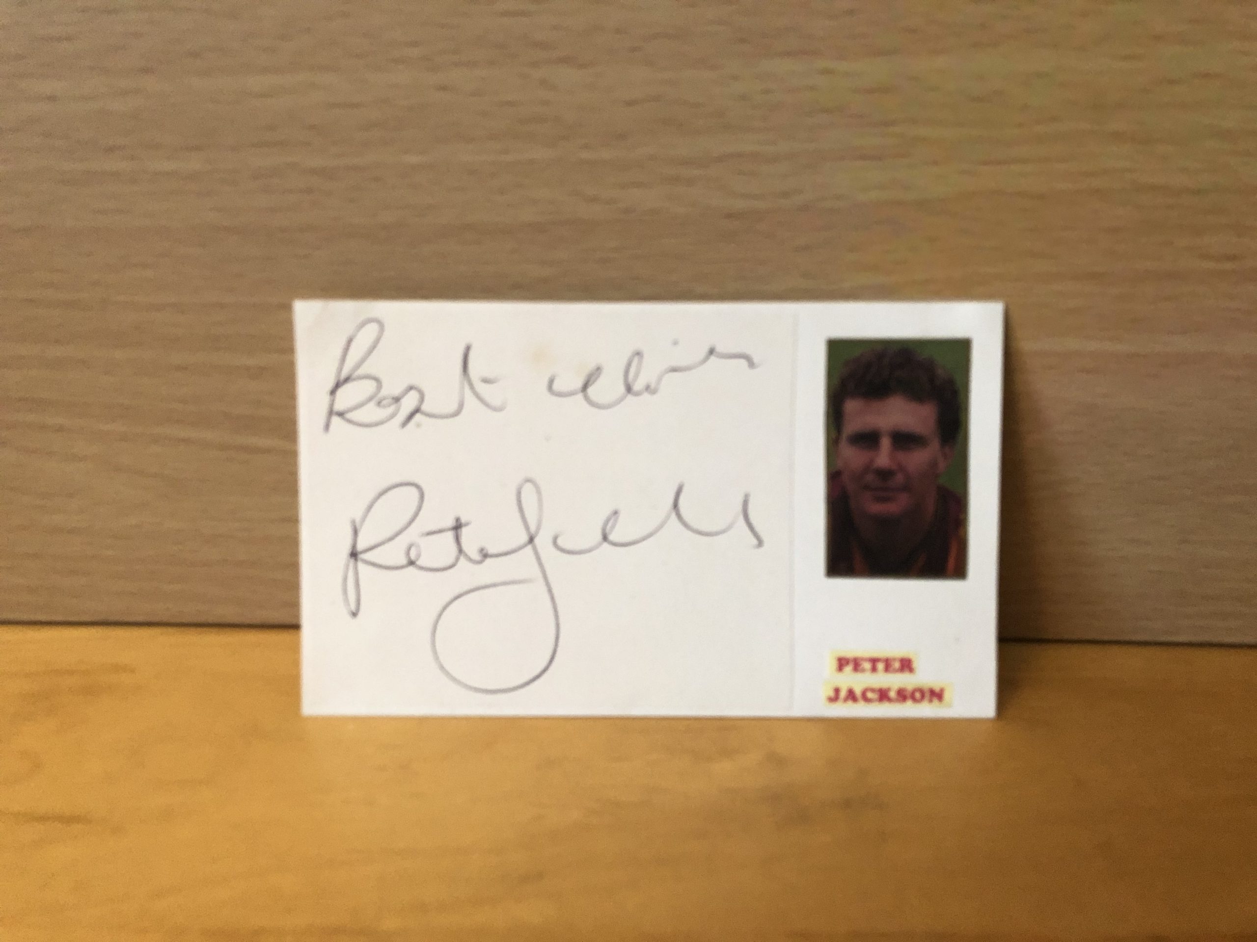 Peter Jackson Signed White Card Peter Jackson Signed White Card