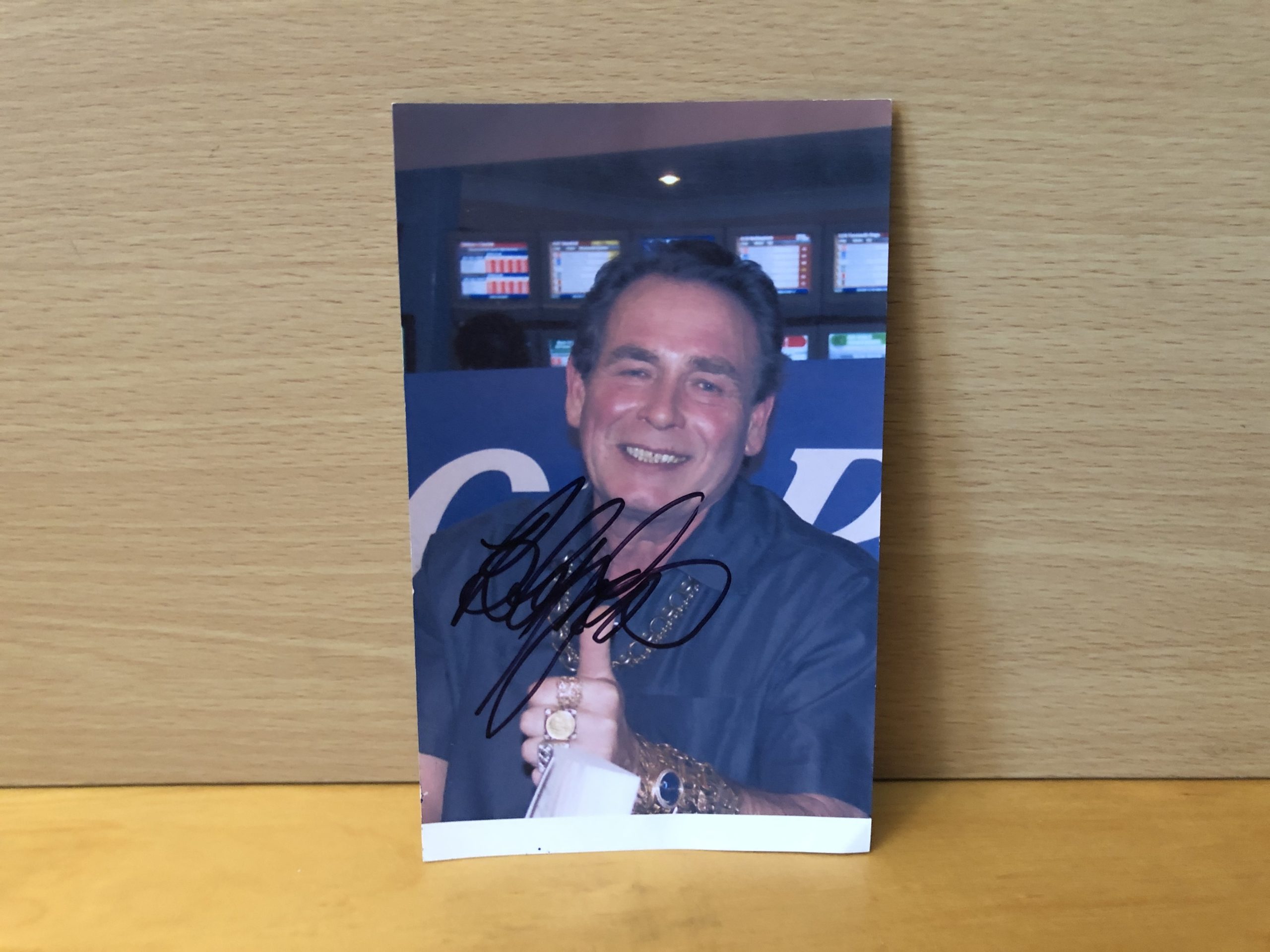 Bobby George Signed Colour Photo Bobby George Signed Colour Photo