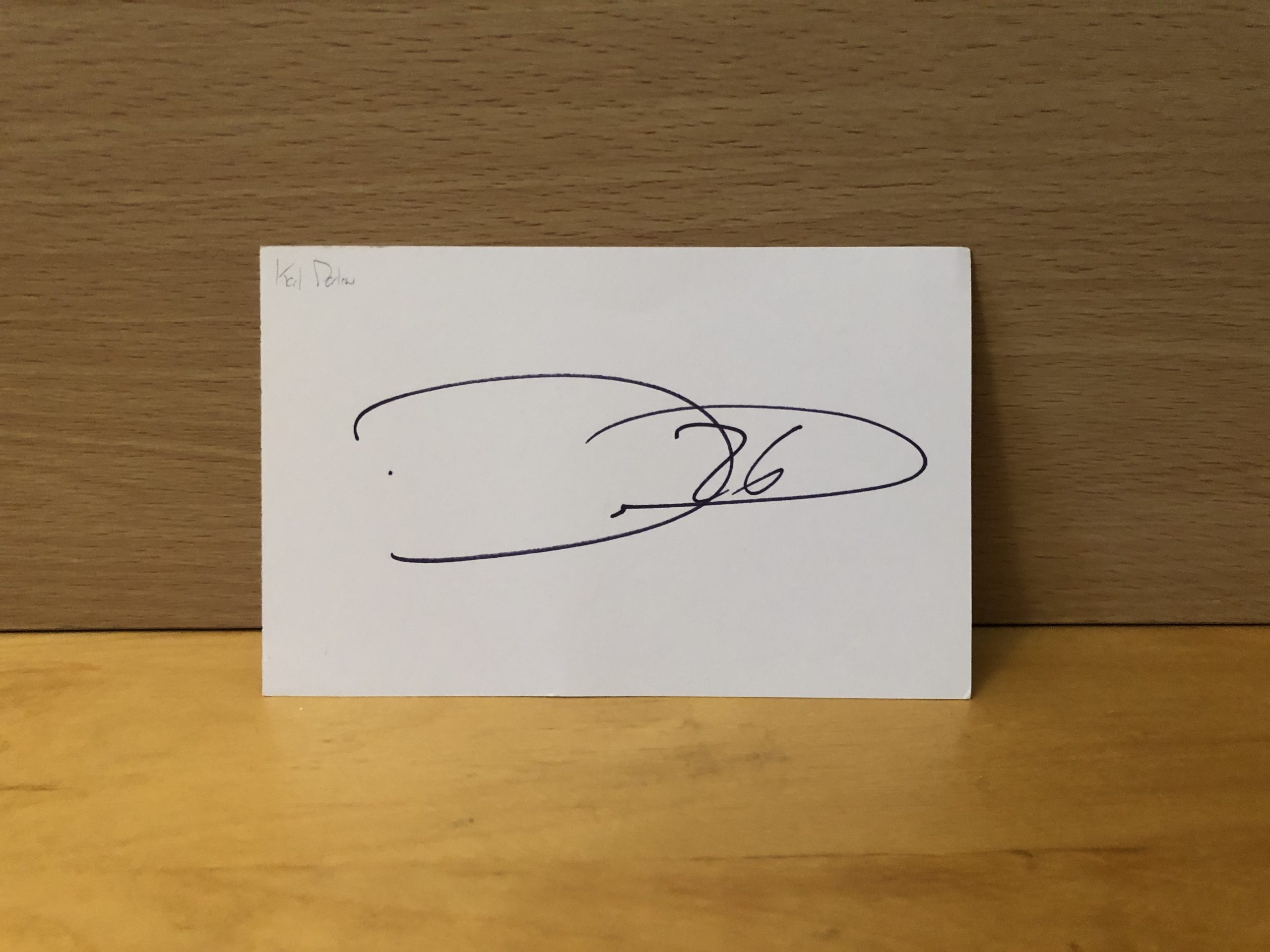 Karl Darlow Signed White Card Karl Darlow Signed White Card