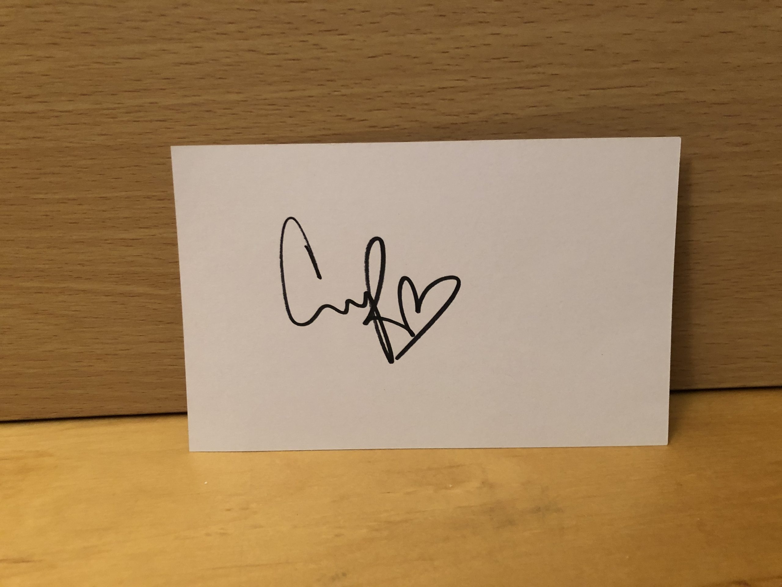 Cassadee Pope Signed White Card