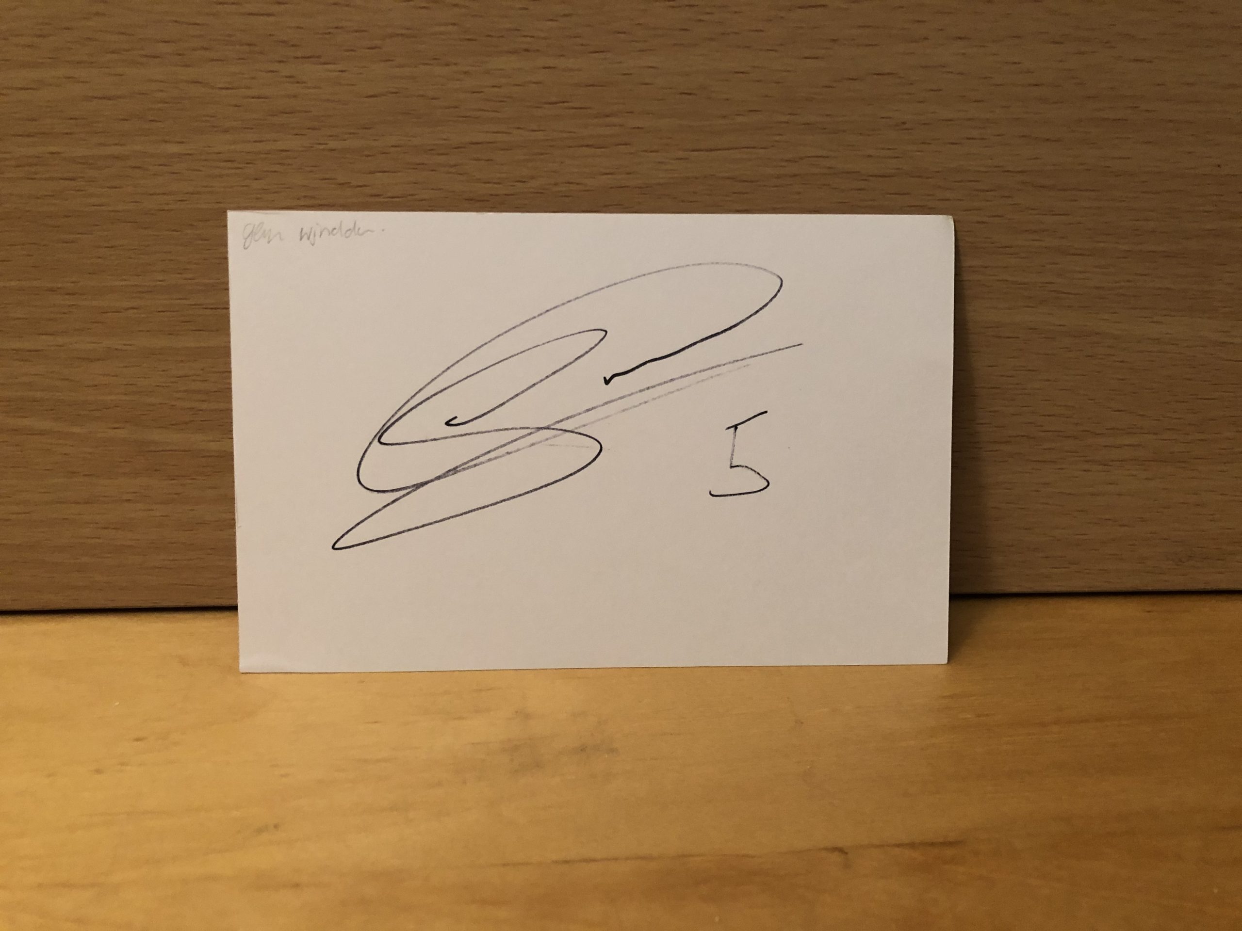 Georginio Wijnaldum Signed White Card Georginio Wijnaldum Signed White Card