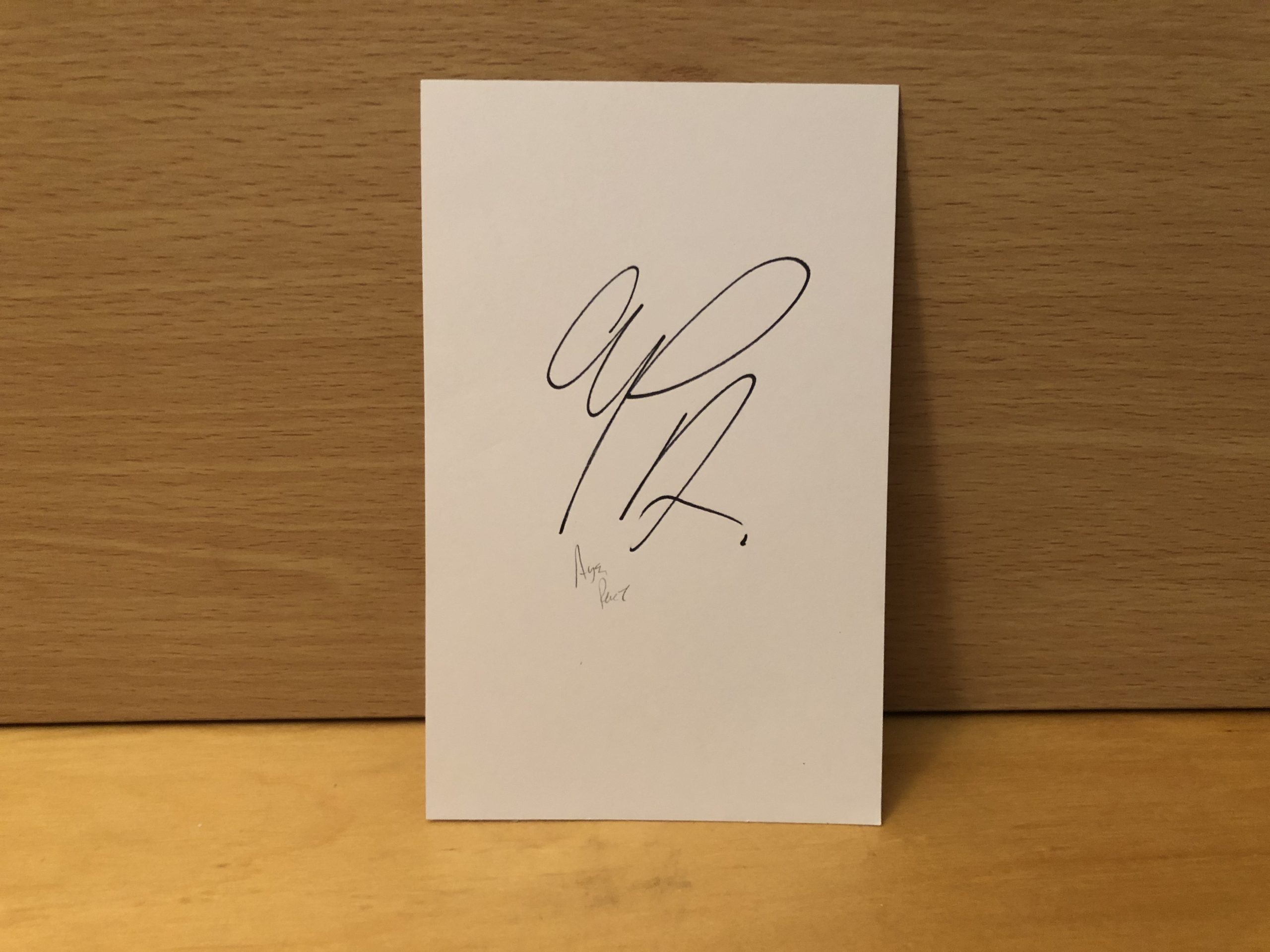 Ayoze Perez Signed White Card