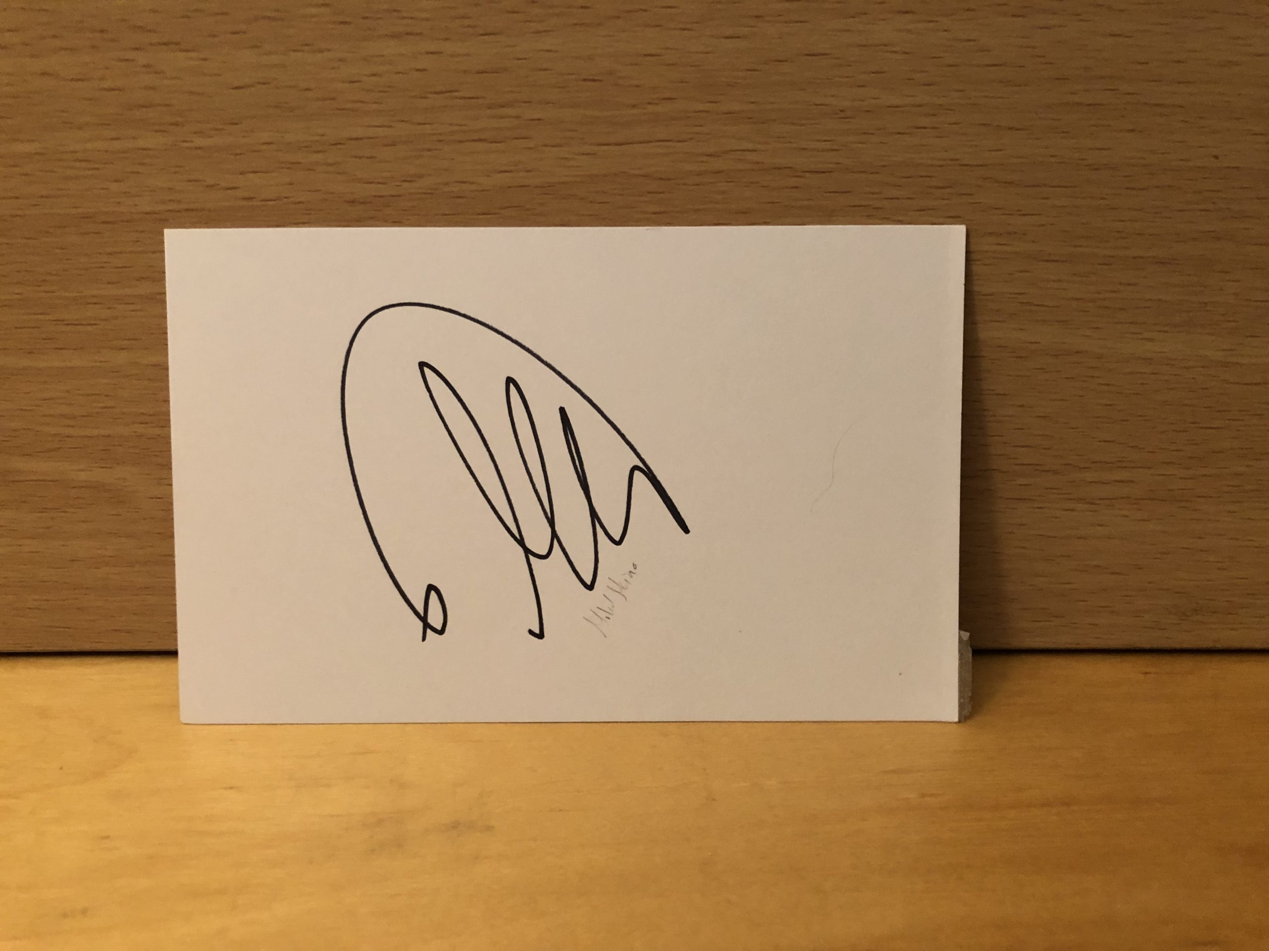 Mikel Merino Signed White Card