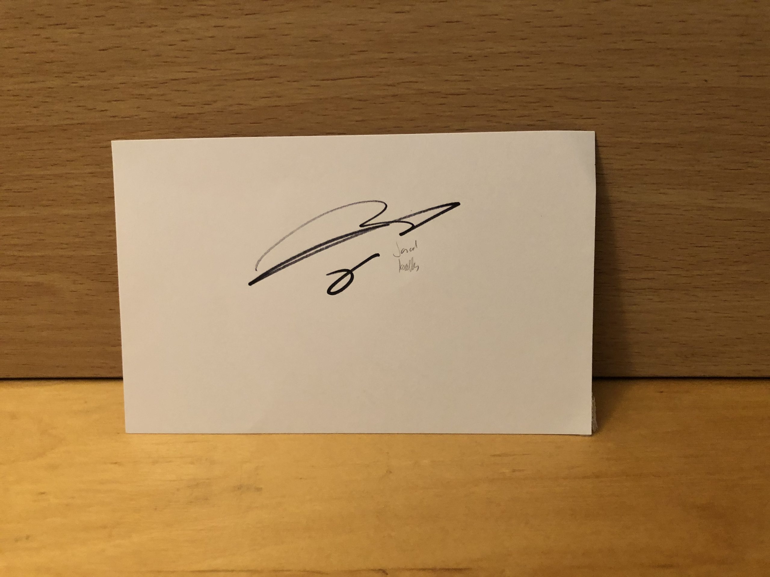 Jamaal Lascelles Signed White Card