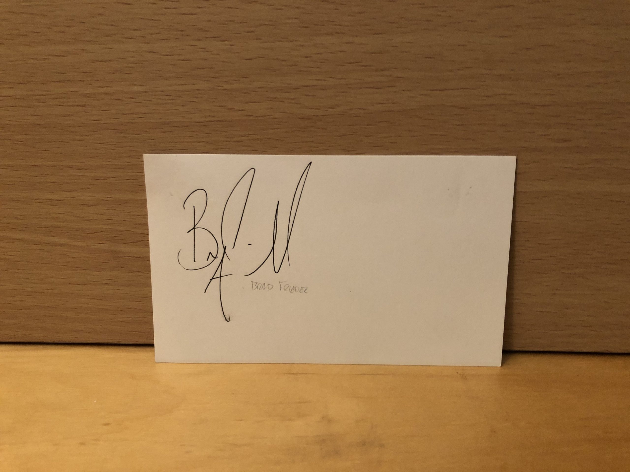 Brad Friedel Signed White Card Brad Friedel Signed White Card
