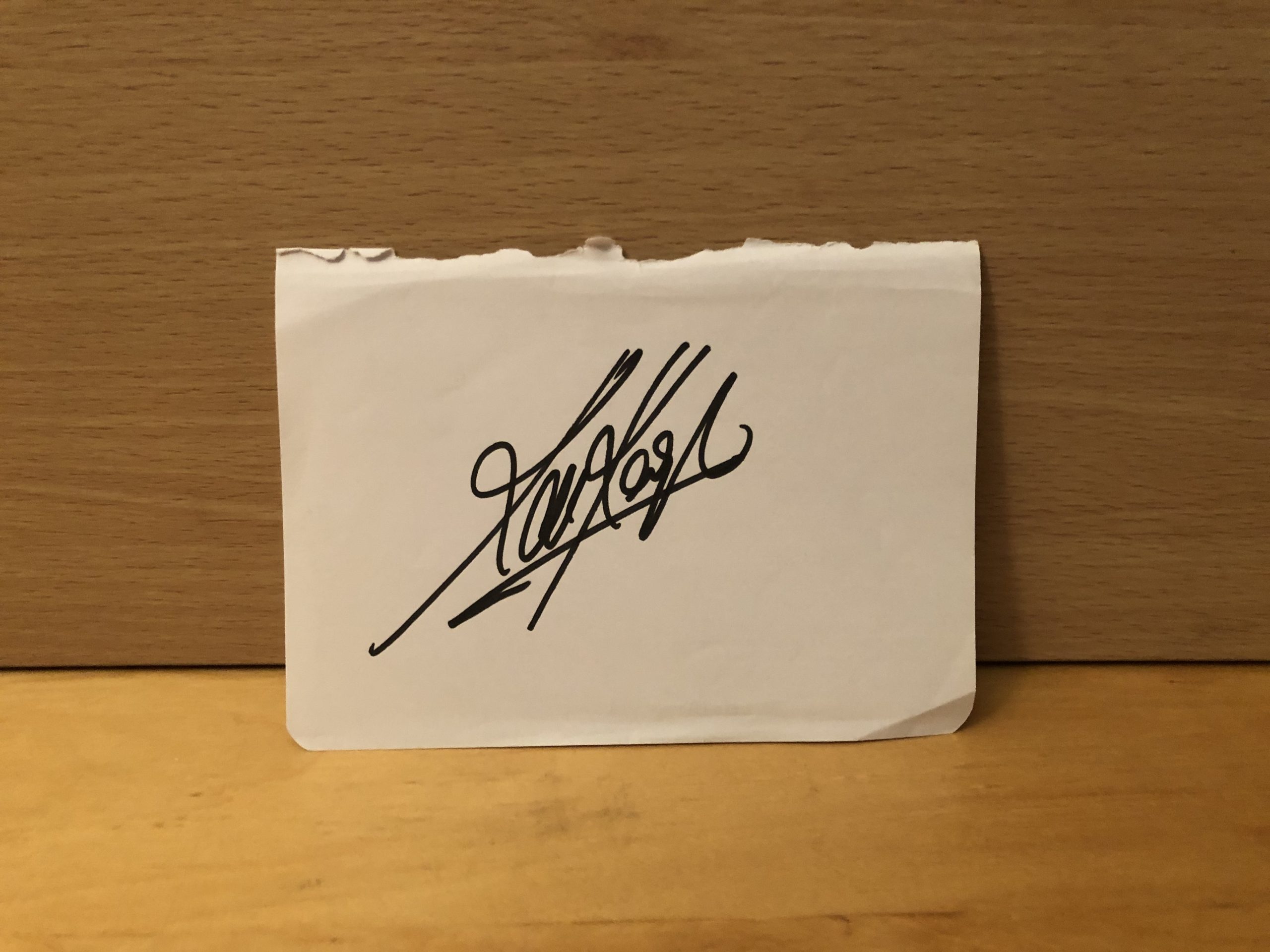 Kevin Keegan Signed White Card Kevin Keegan Signed White Card