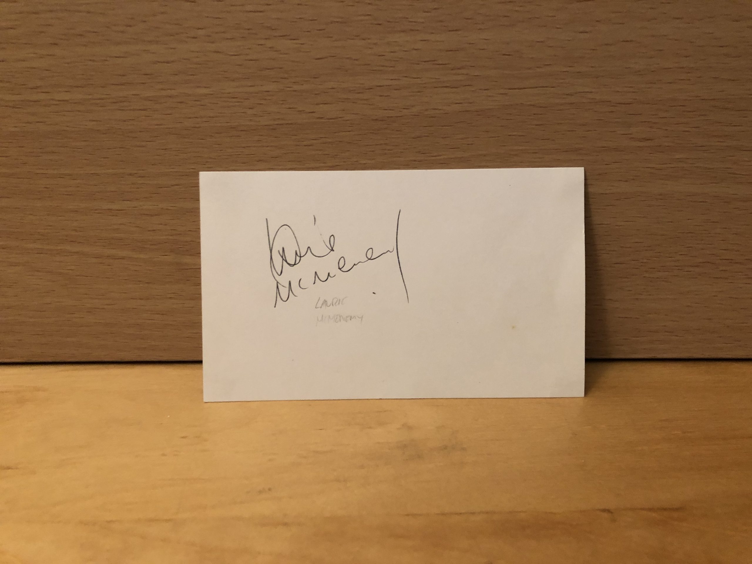Lawrie McMenemy Signed White Card