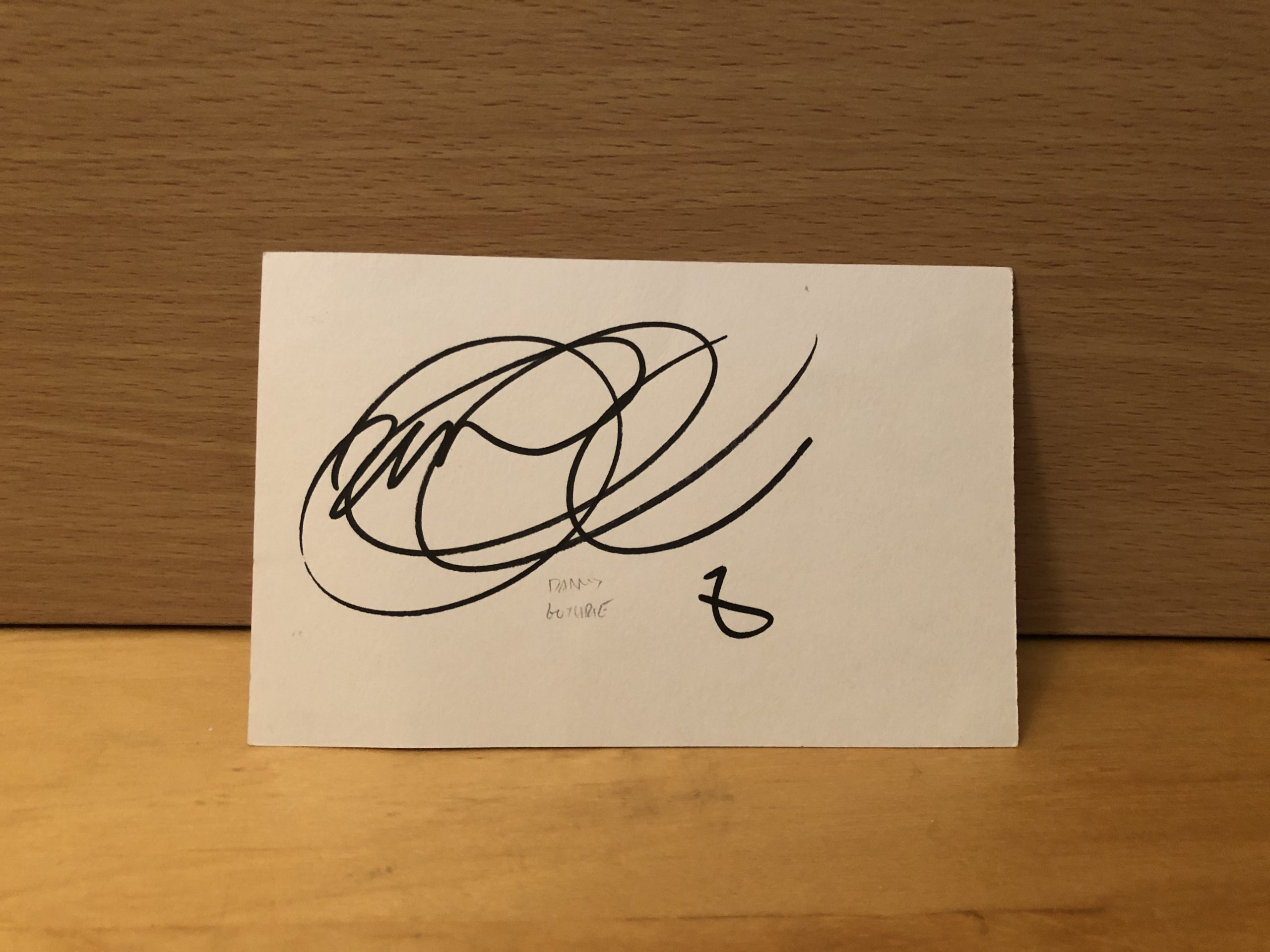 Danny Guthrie Signed White Card Danny Guthrie Signed White Card