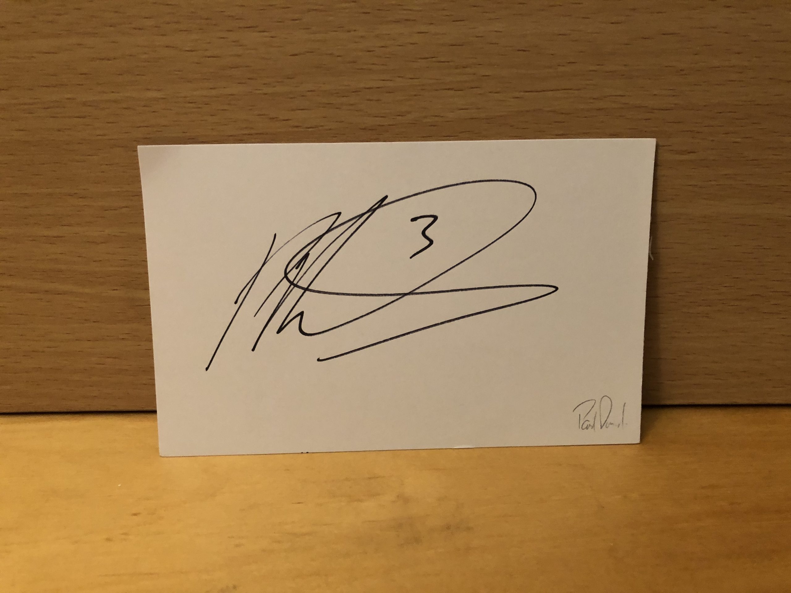 Paul Dummett Signed White Card Paul Dummett Signed White Card