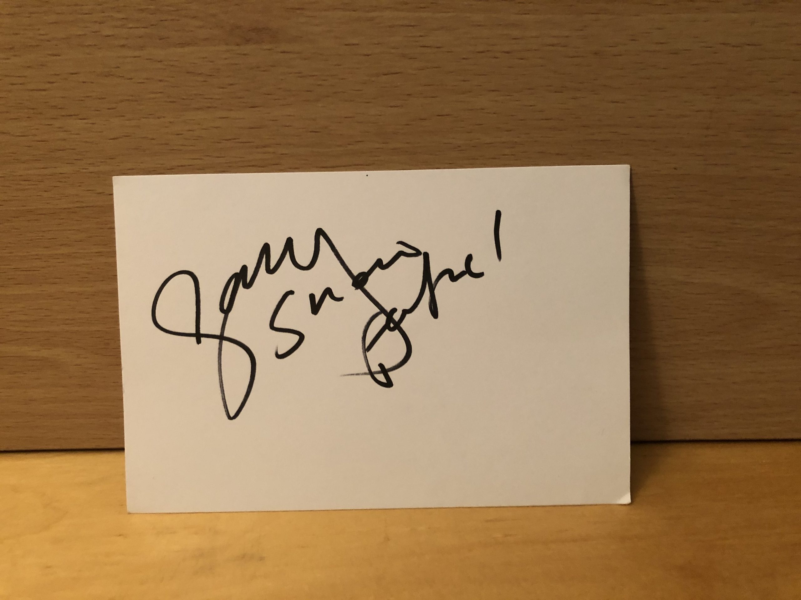 Gary Lightbody – Snow Patrol Signed White Card