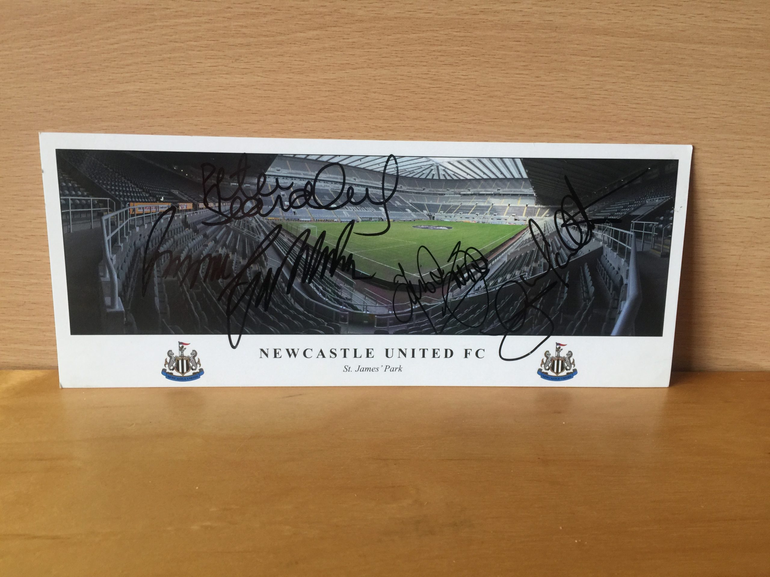 Unknown Multiple Signatures on Newcastle United Postcard