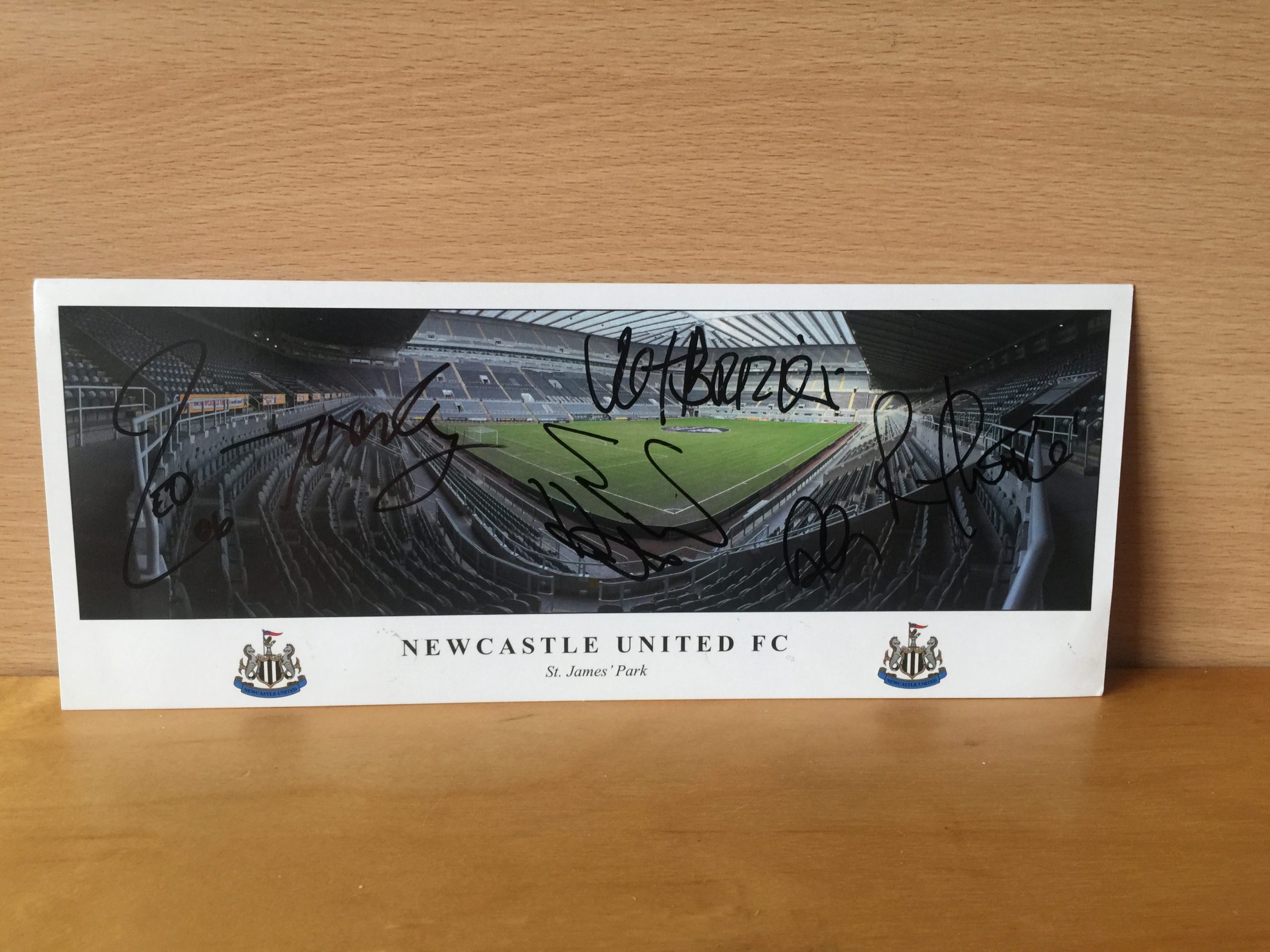 Unknown Multiple Signatures on Newcastle United Postcard