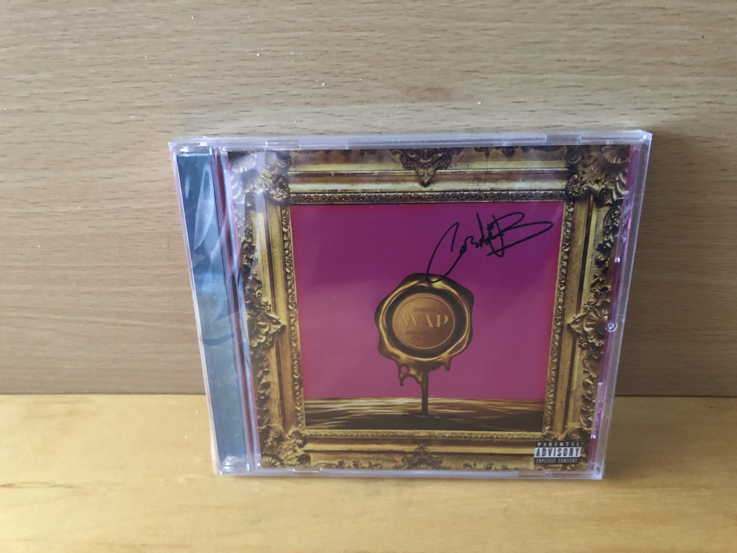 Cardi B Signed CD Cover Cardi B Signed CD Cover