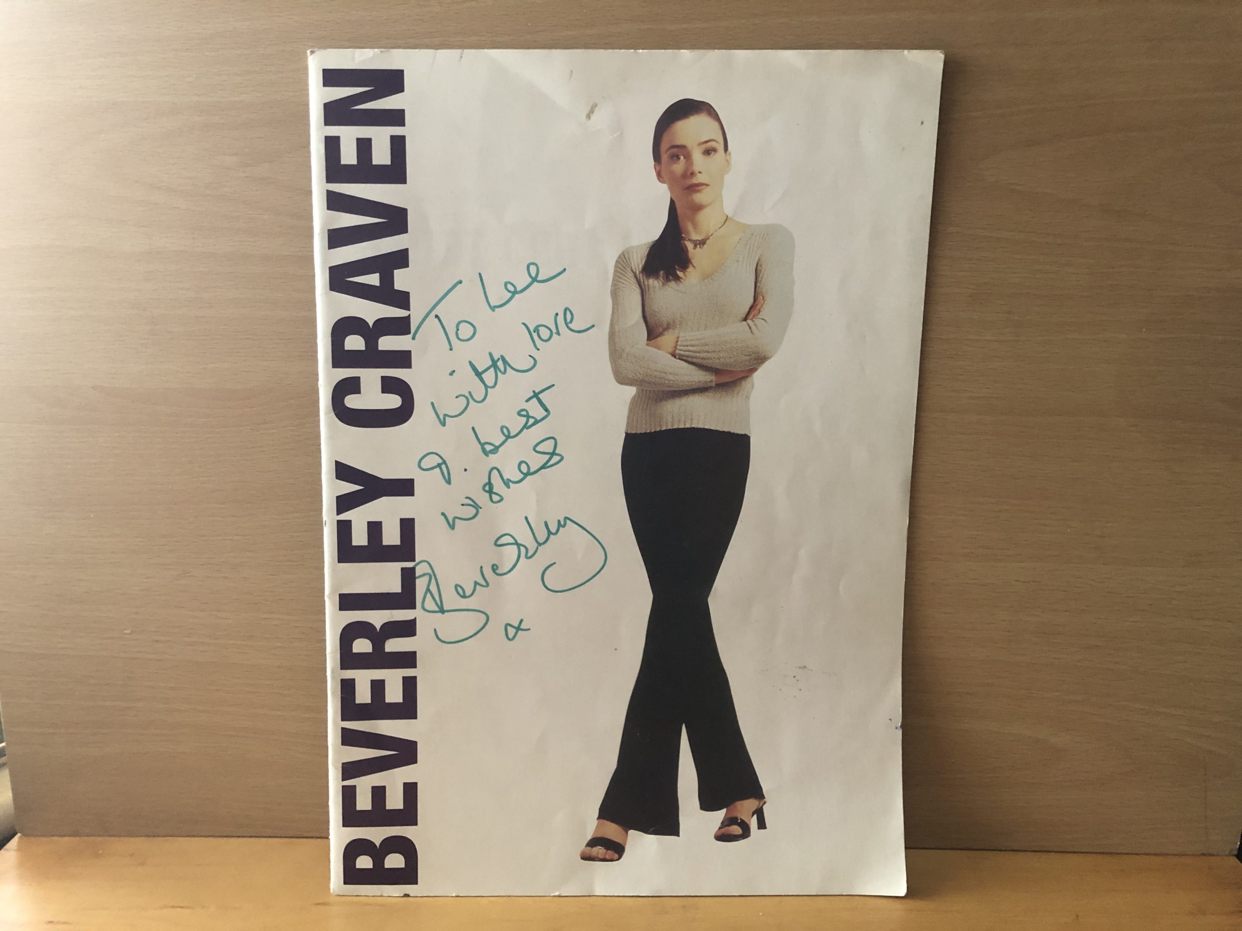 Beverley Craven Signed Tour Programme Beverley Craven Signed Tour Programme
