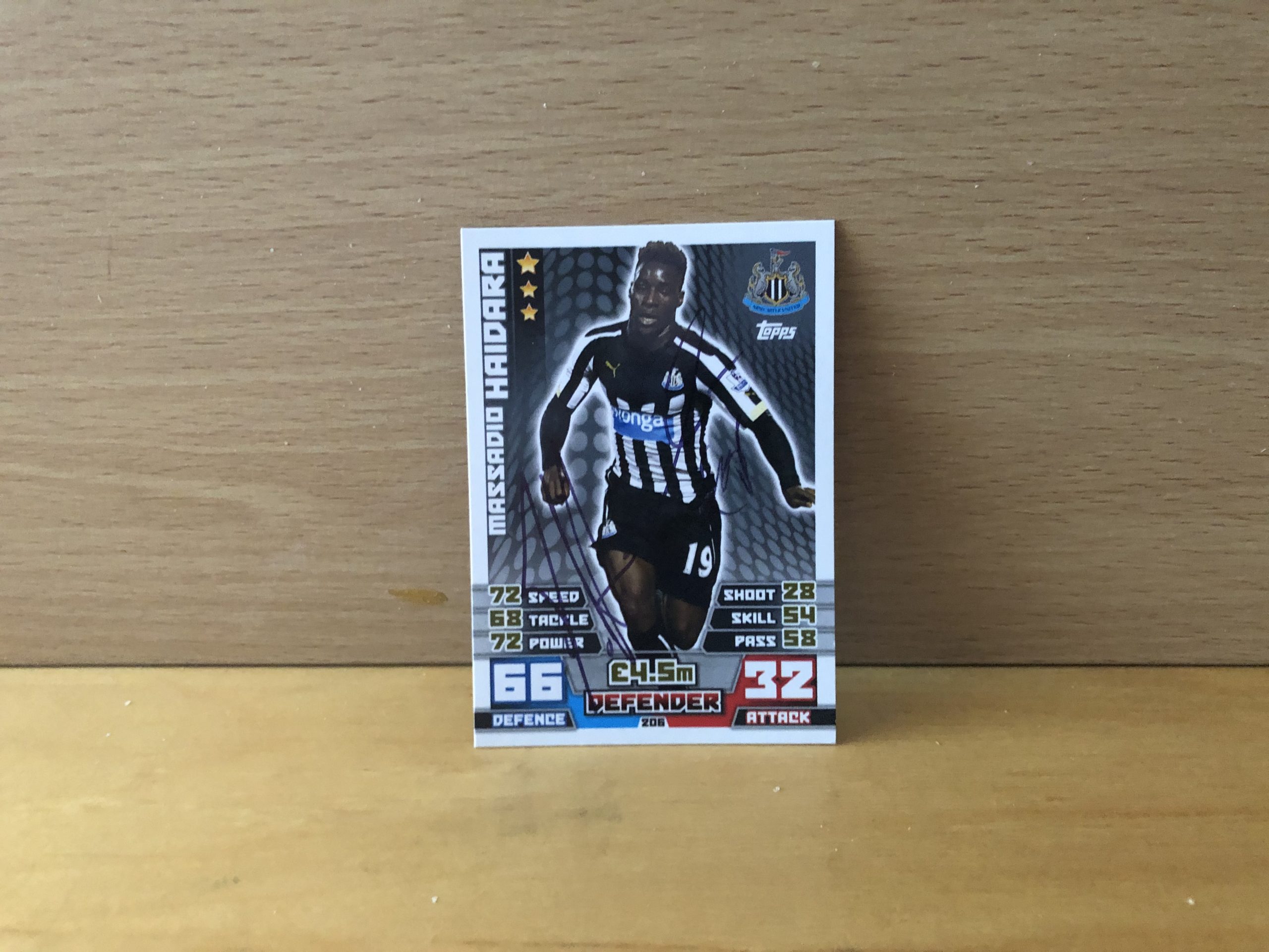 Massadio Haïdara Signed Football Card Massadio Haïdara Signed Football Card