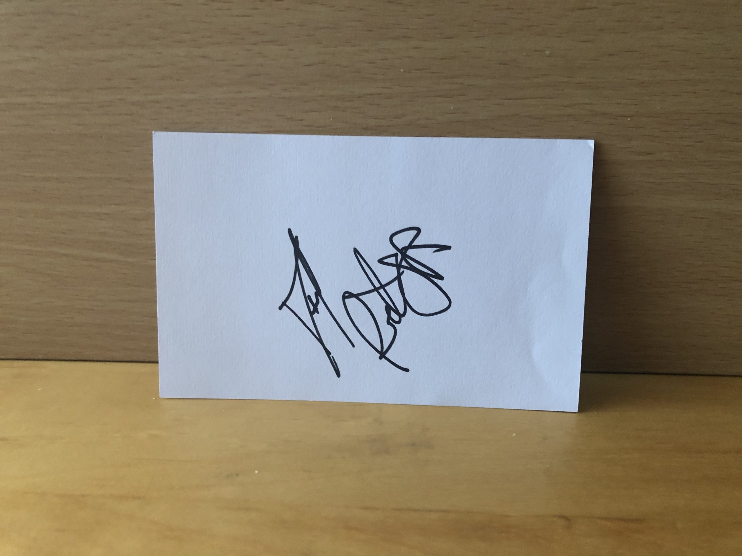 Daniel Radcliffe Signed White Card Daniel Radcliffe Signed White Card