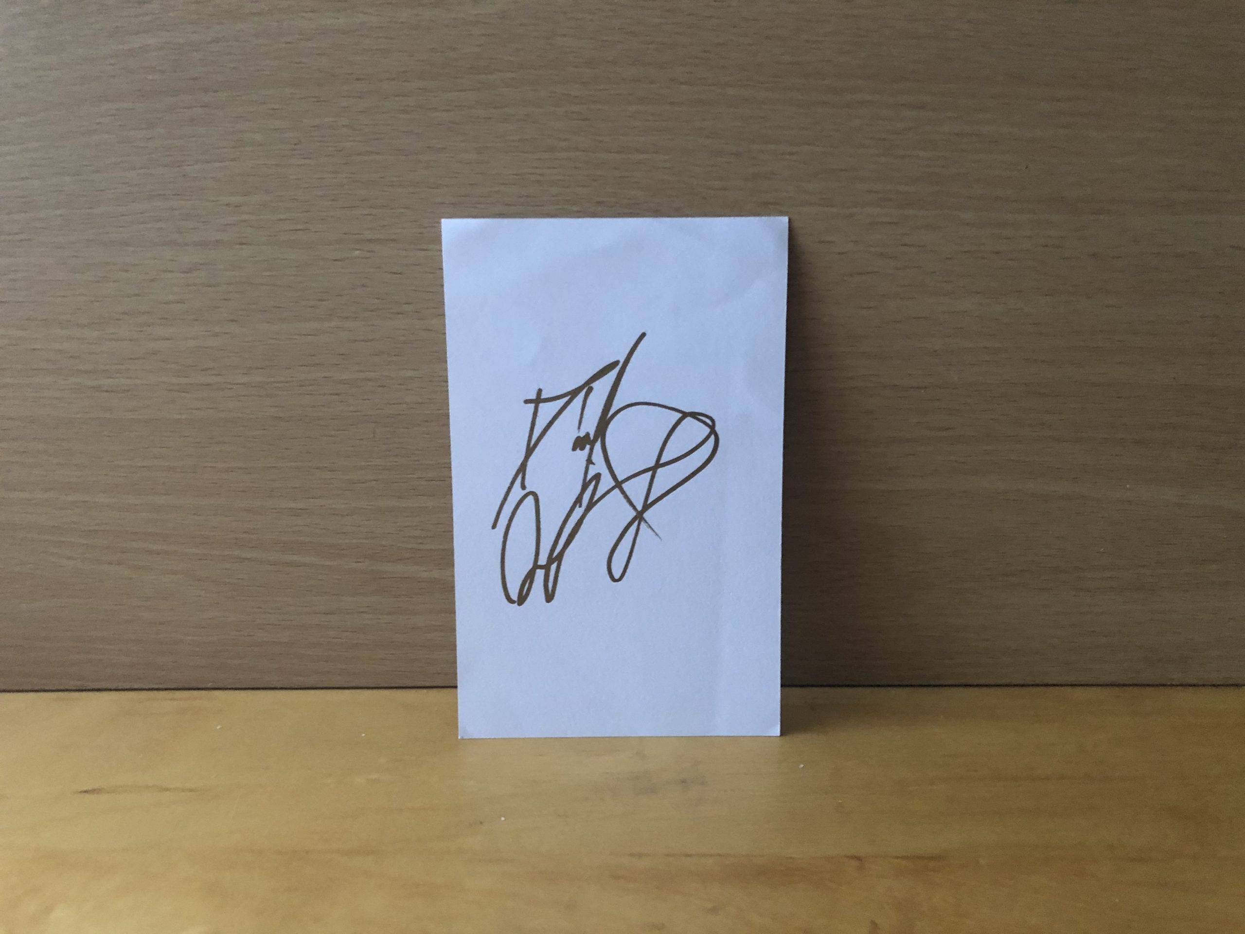 Daniel Radcliffe Signed White Card Daniel Radcliffe Signed White Card