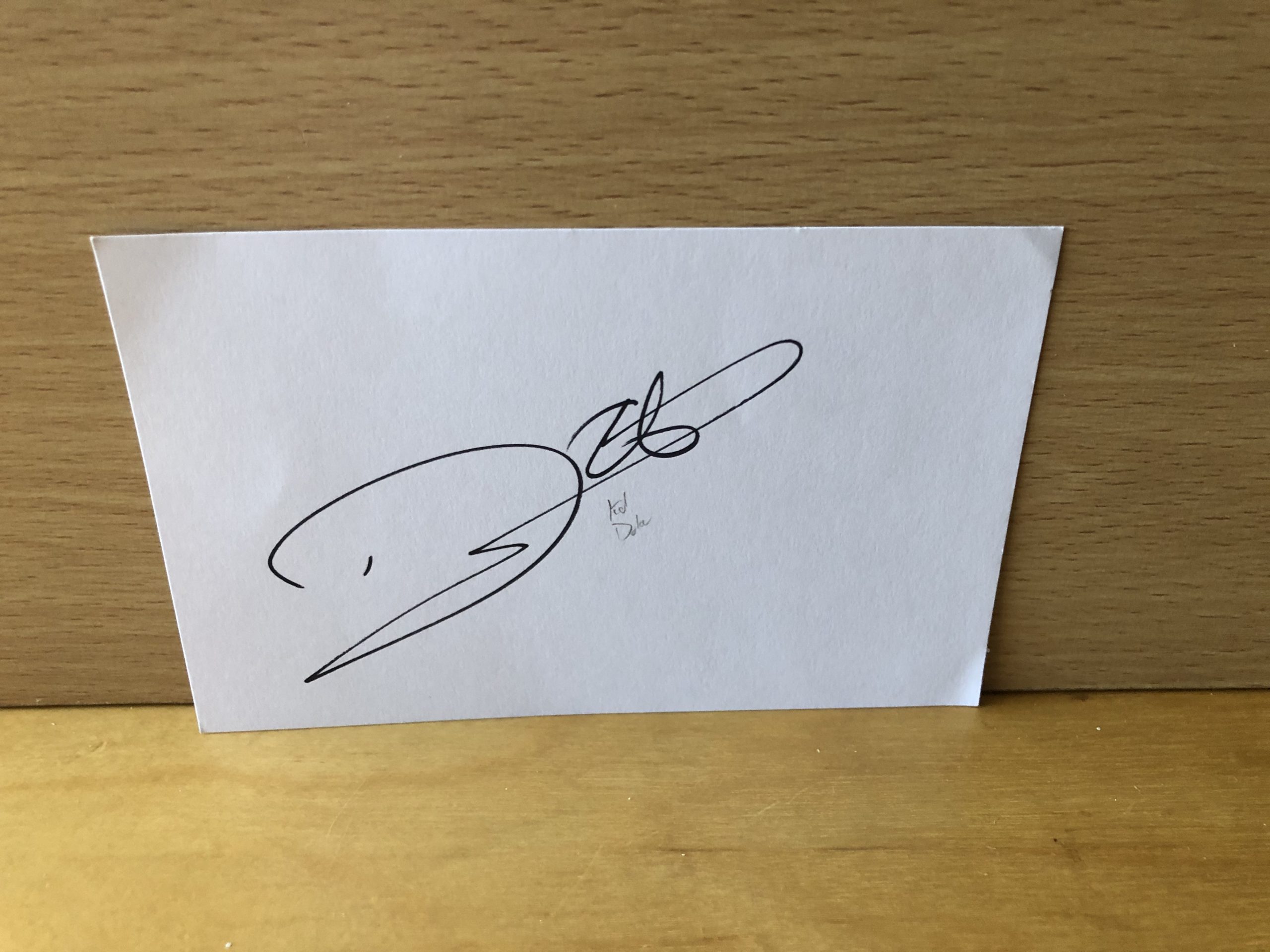 Karl Darlow Signed White Card