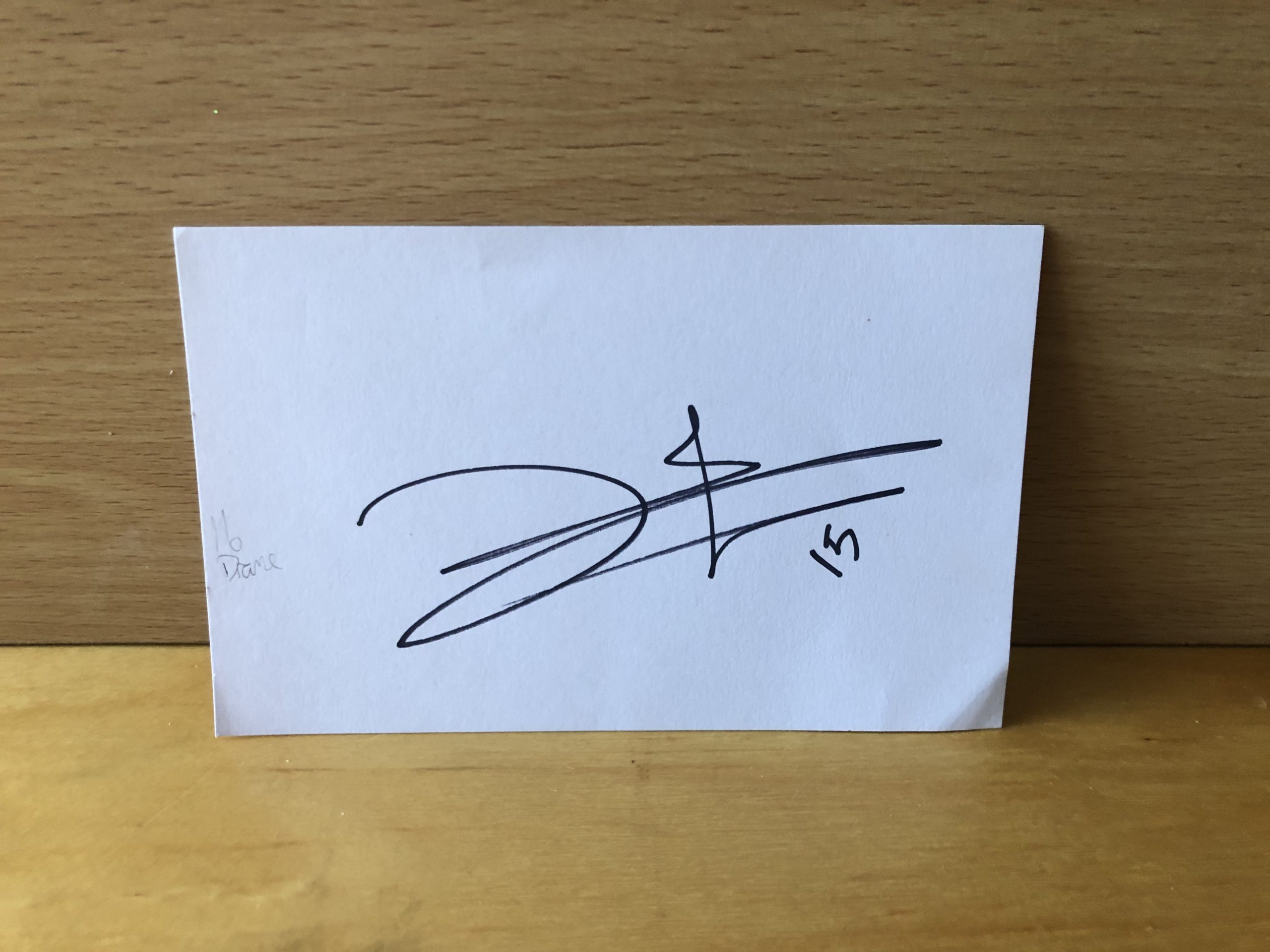 Mohamed Diamé Signed White Card Mohamed Diamé Signed White Card
