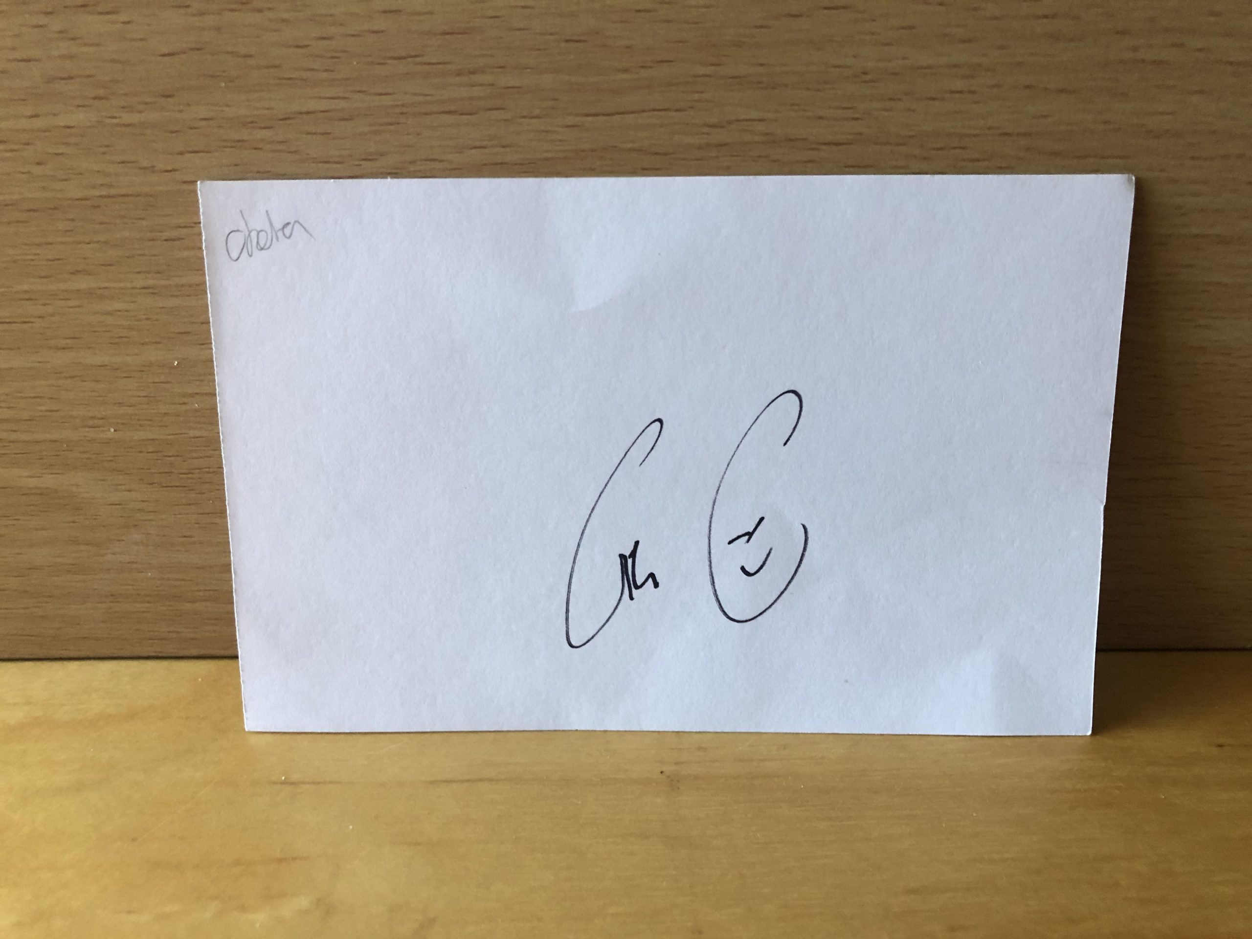 Gabriel Obertan Signed White Card Gabriel Obertan Signed White Card