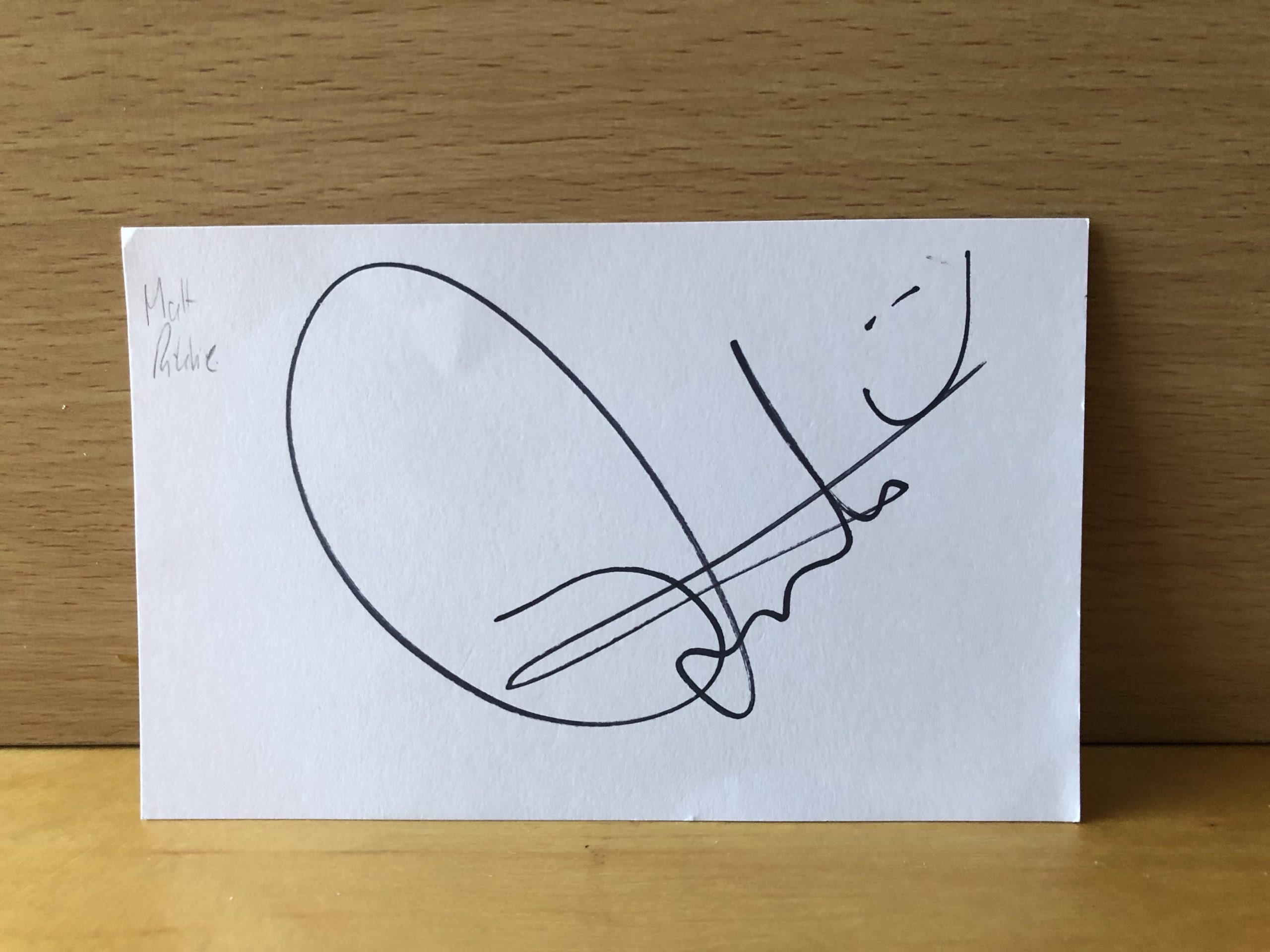 Matt Ritchie Signed White Card Matt Ritchie Signed White Card
