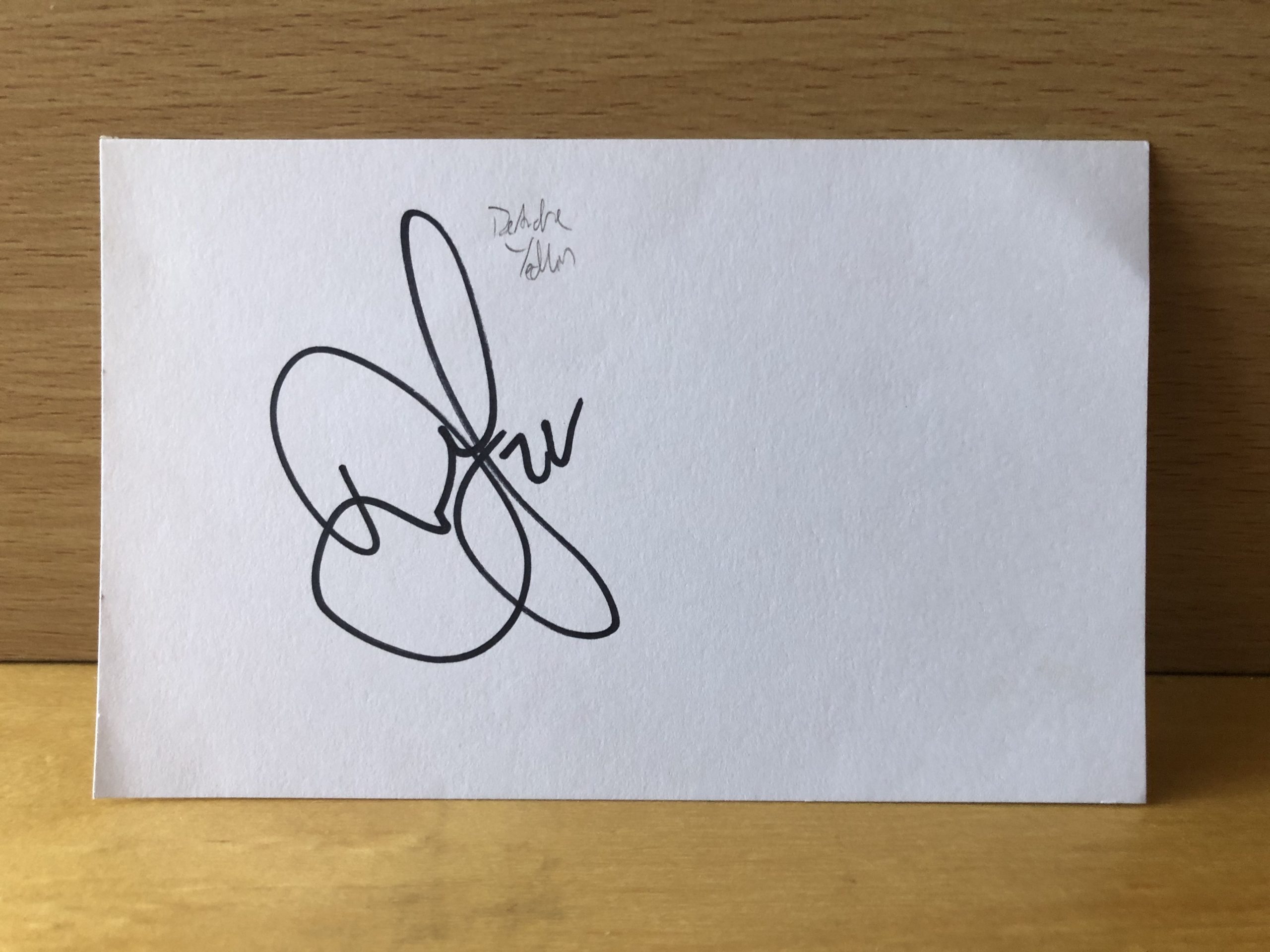 DeAndre Yedlin Signed White Card DeAndre Yedlin Signed White Card