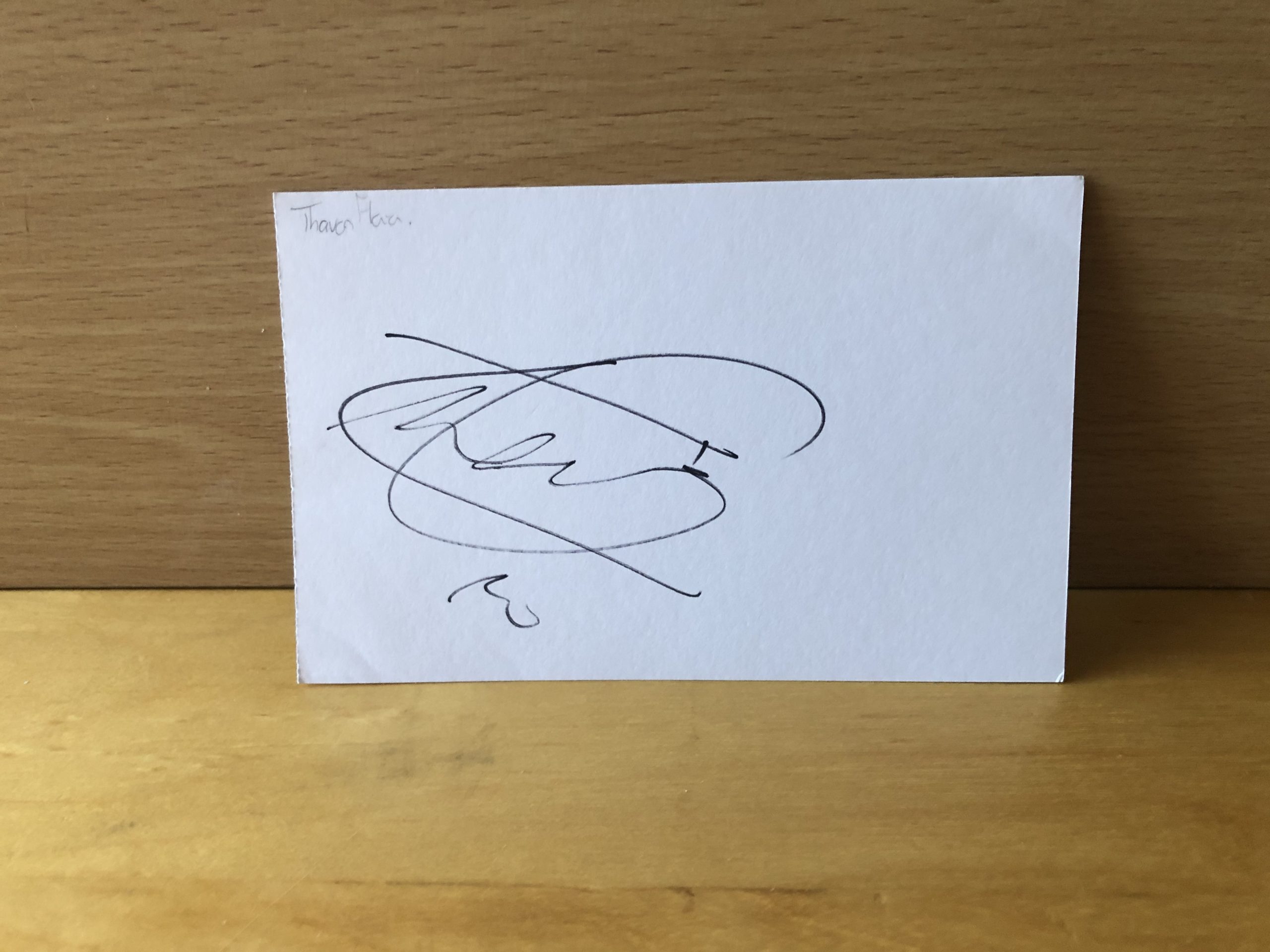 Florian Thauvin Signed White Card Florian Thauvin Signed White Card
