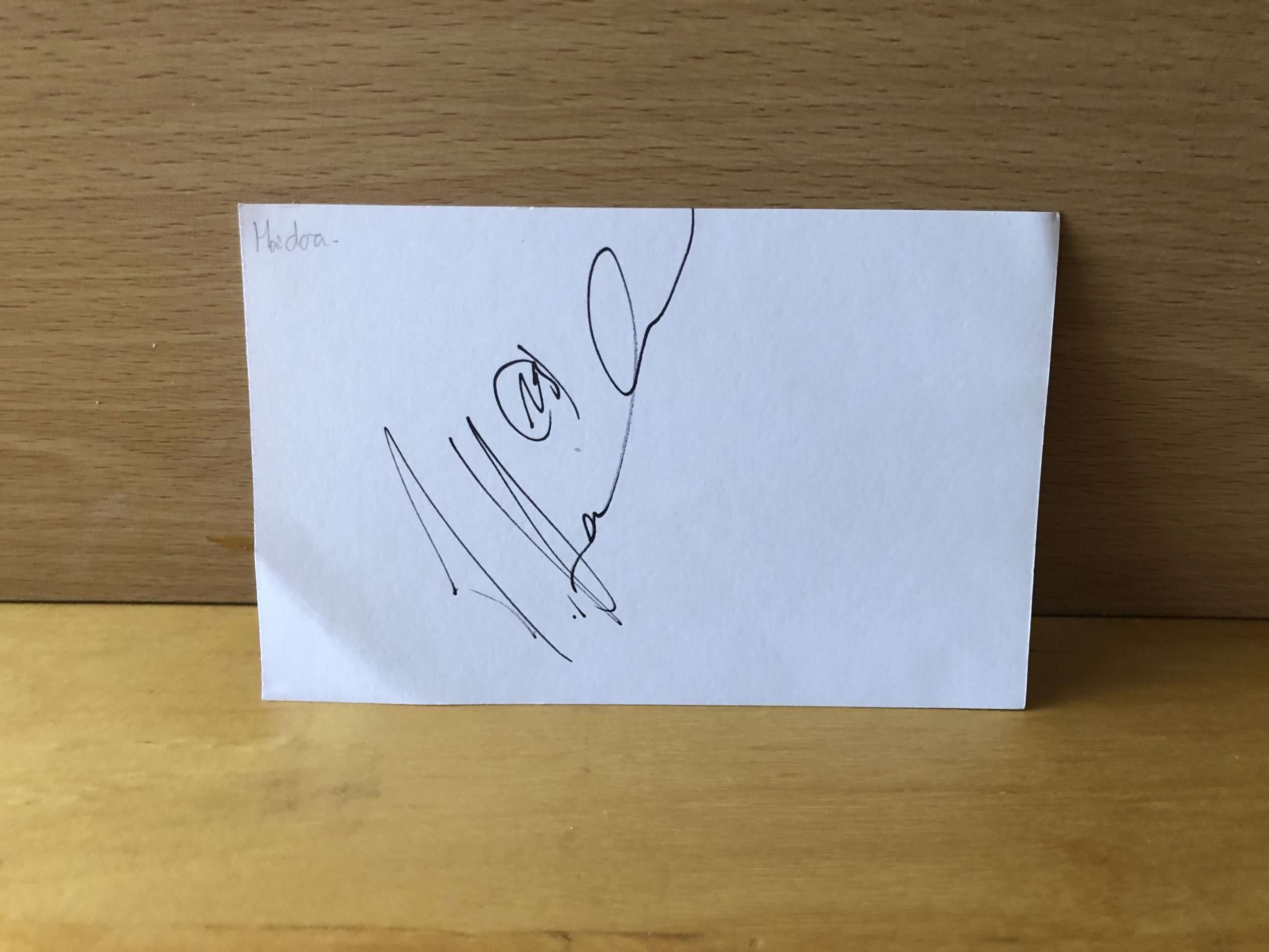 Massadio Haïdara Signed White Card Massadio Haïdara Signed White Card
