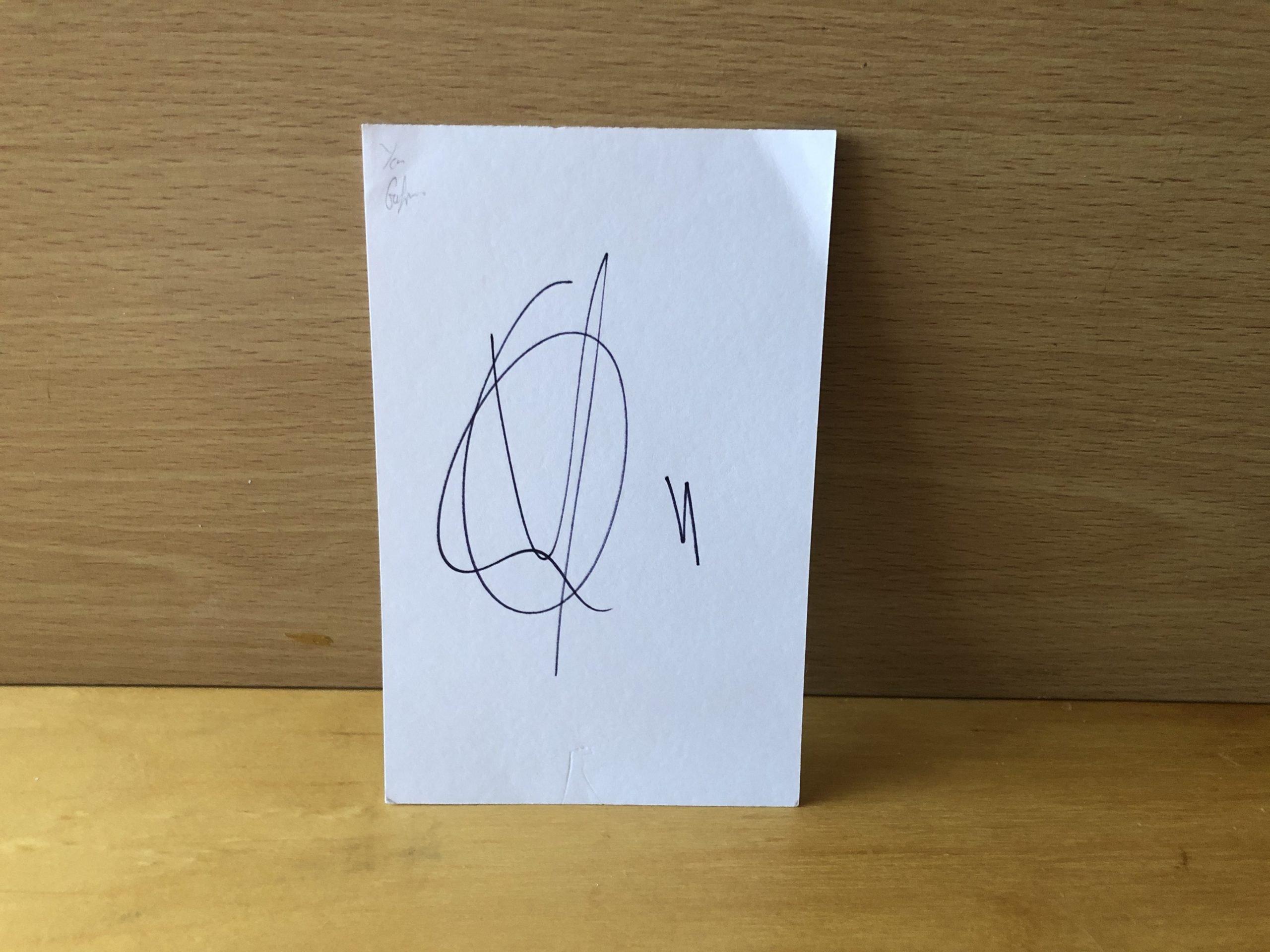 Yoan Gouffran Signed White Card Yoan Gouffran Signed White Card