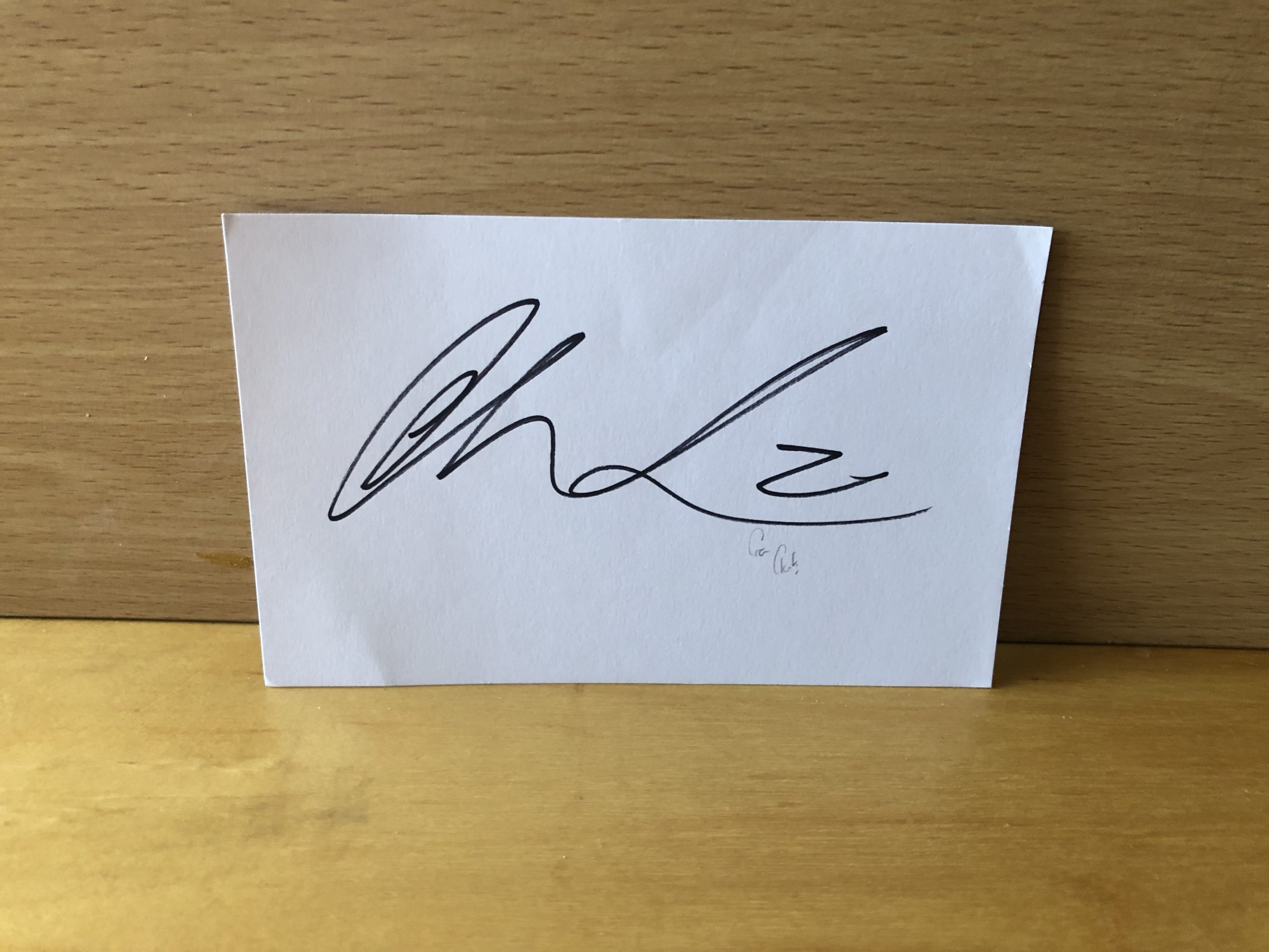 Ciaran Clark Signed White Card Ciaran Clark Signed White Card