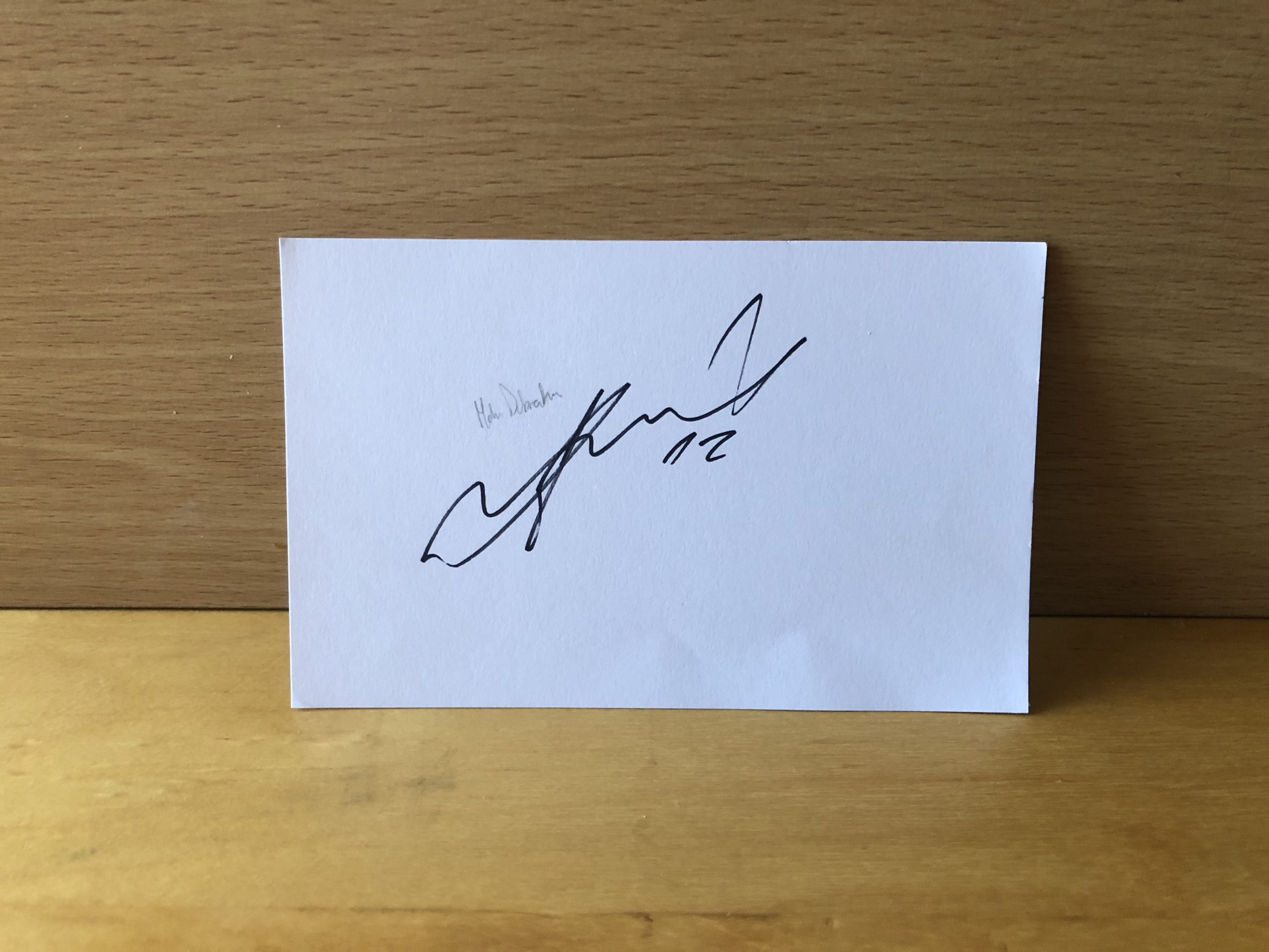 Martin Dúbravka Signed White Card Martin Dúbravka Signed White Card