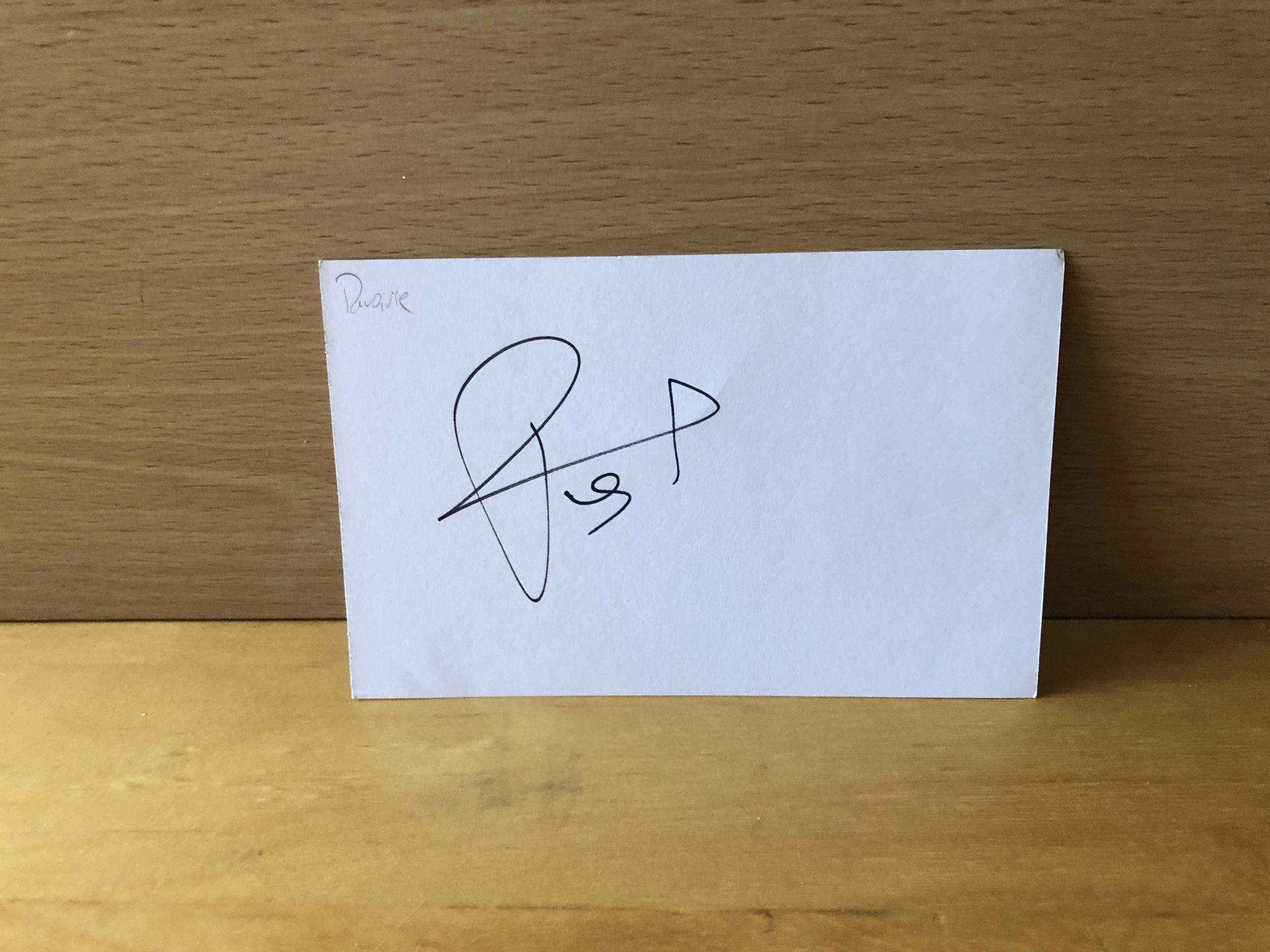 Emmanuel Rivière Signed White Card Emmanuel Rivière Signed White Card