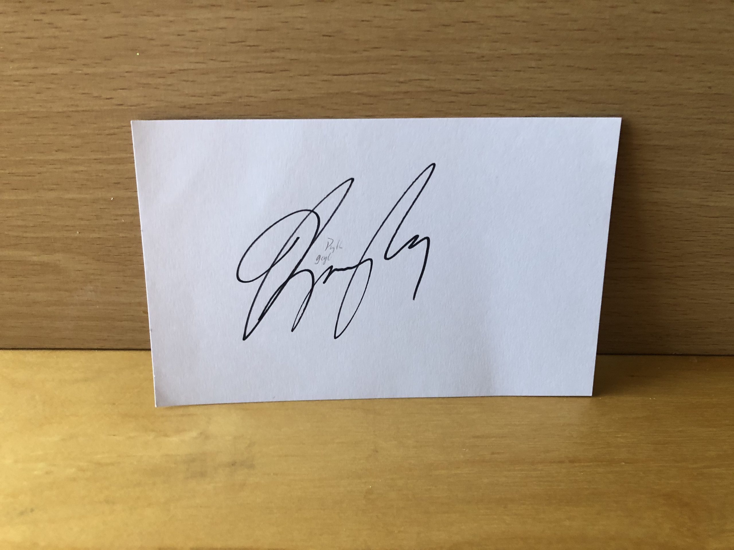 Dwight Gayle Signed White Card Dwight Gayle Signed White Card