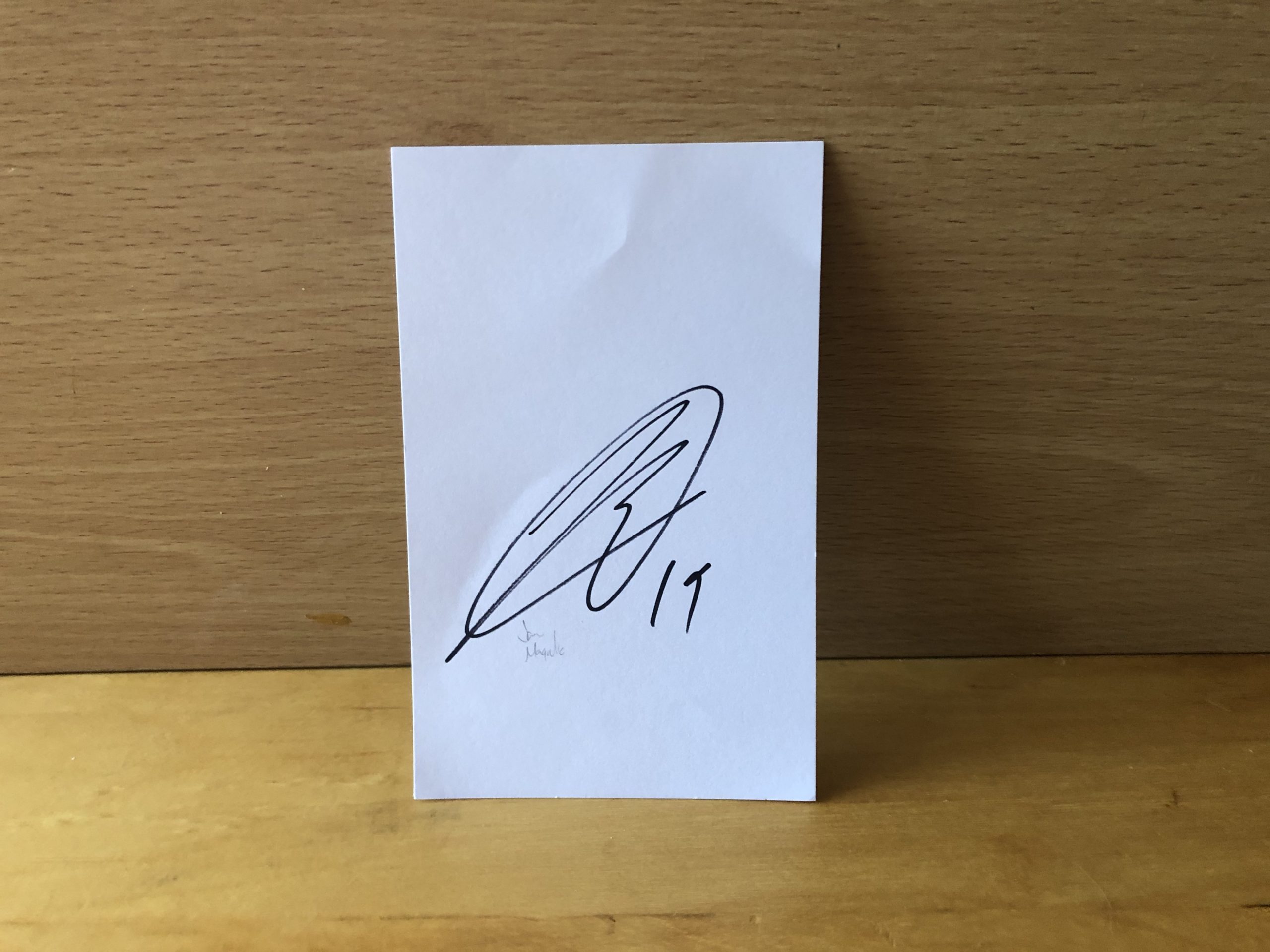 Javier Manquillo Signed White Card Javier Manquillo Signed White Card