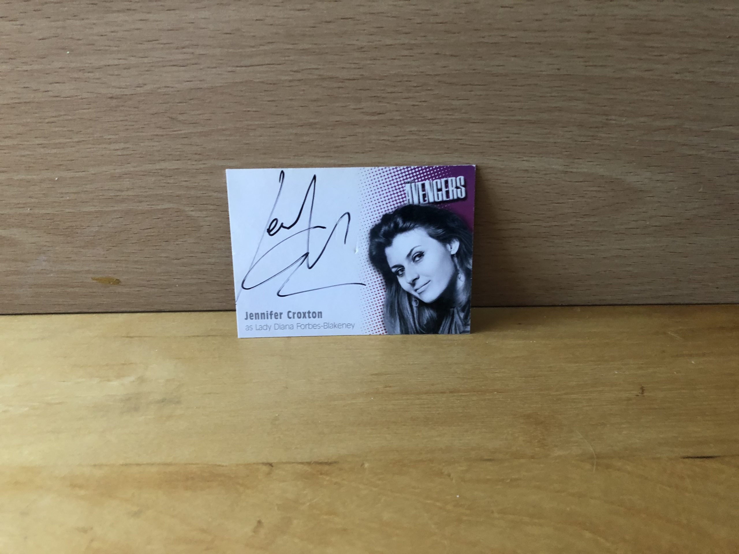 Jennifer Croxton Signed Avengers Card Jennifer Croxton Signed Avengers Card