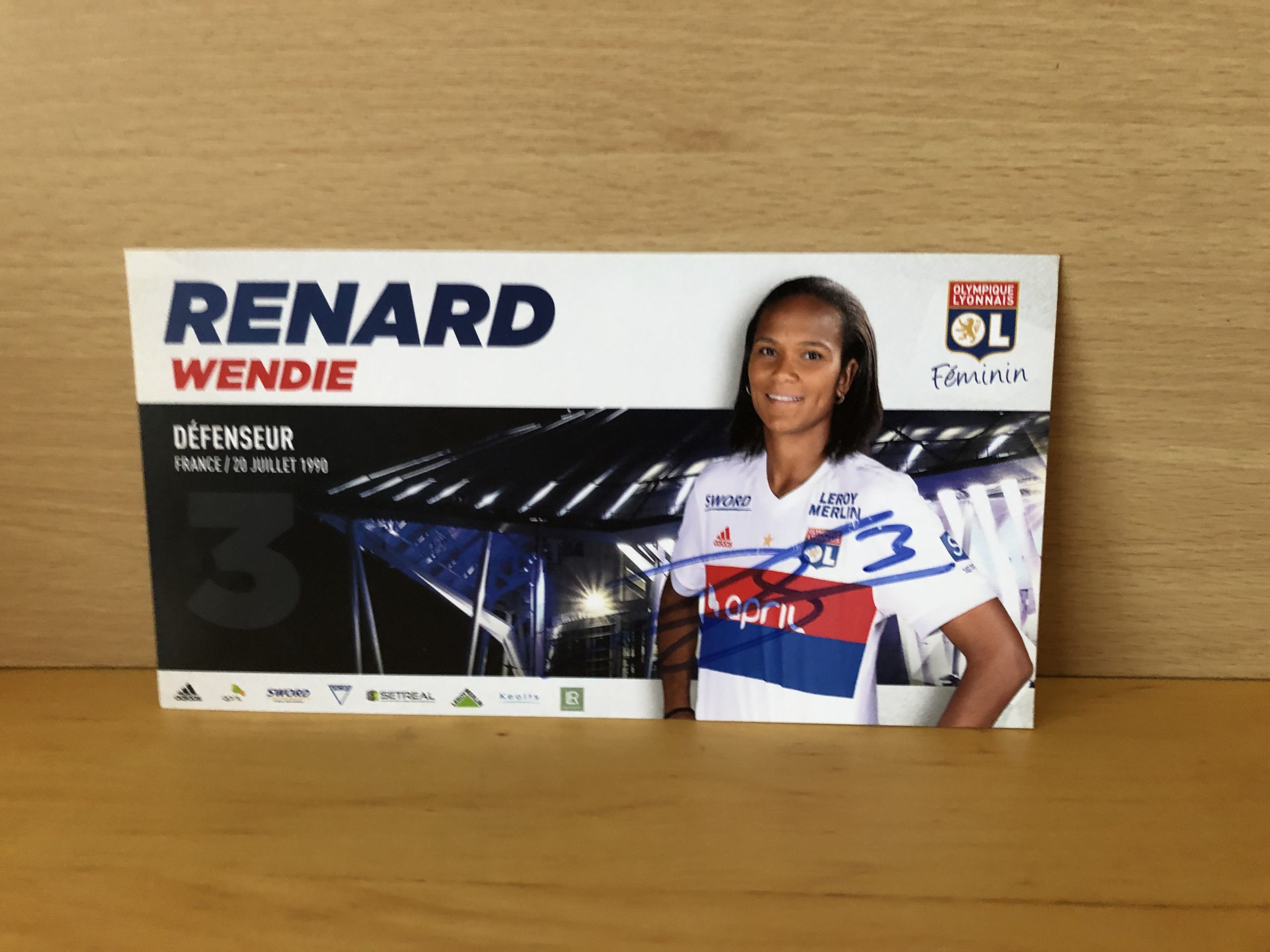 Wendie Renard Signed Promo Card Wendie Renard Signed Promo Card