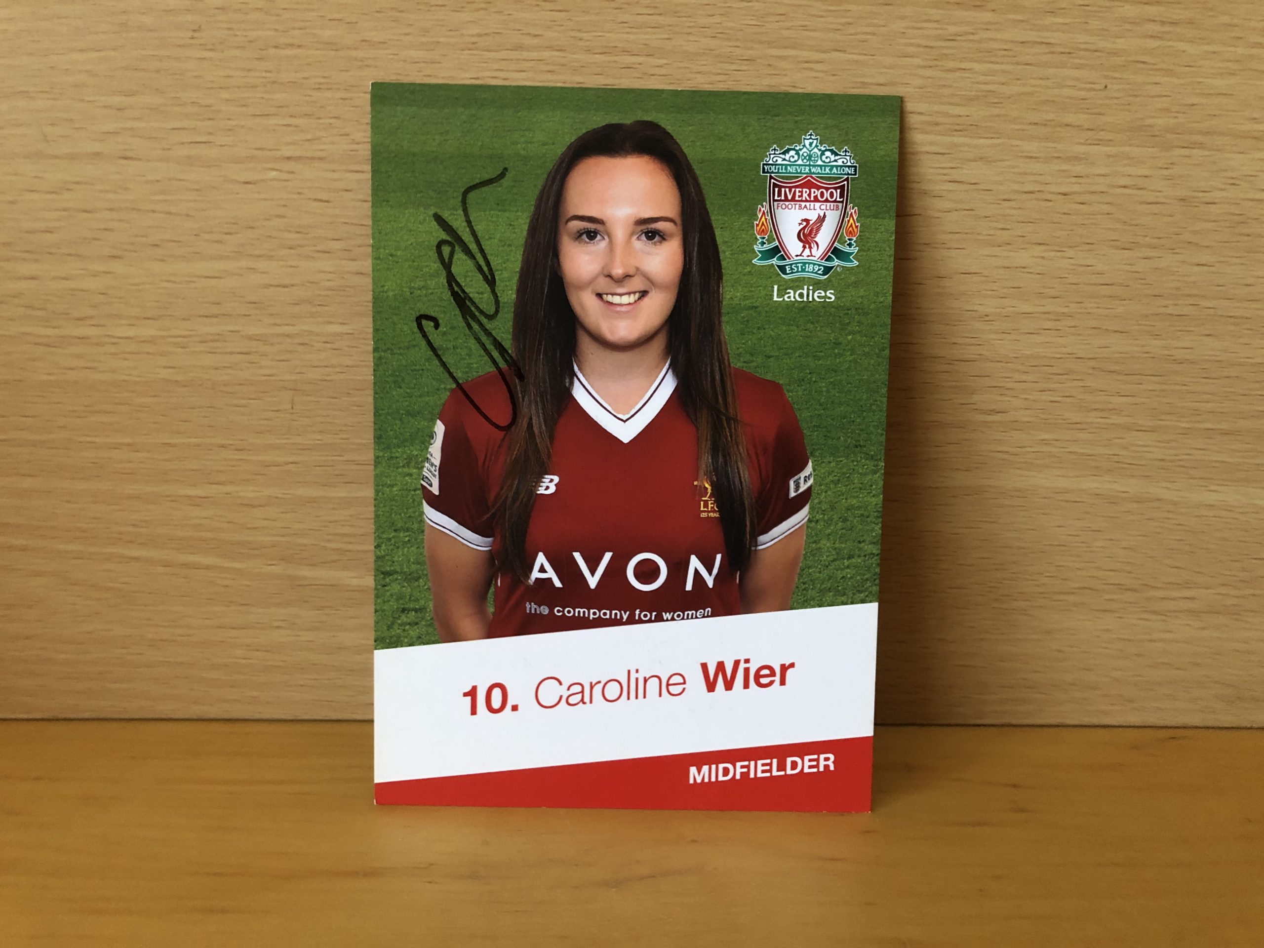 Caroline Wier Signed Promo Card Caroline Wier Signed Promo Card