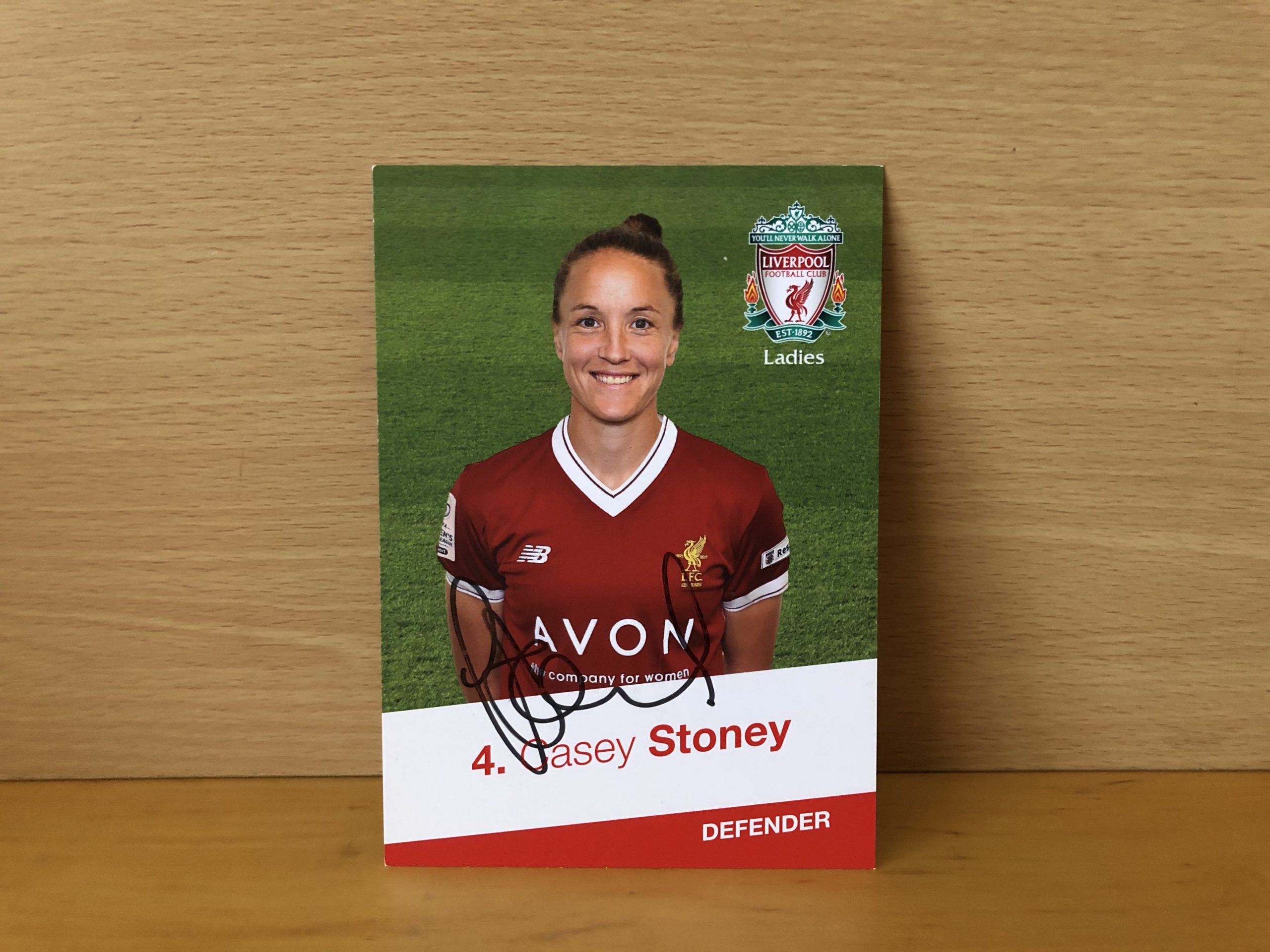 Casey Stoney Signed Promo Card Casey Stoney Signed Promo Card