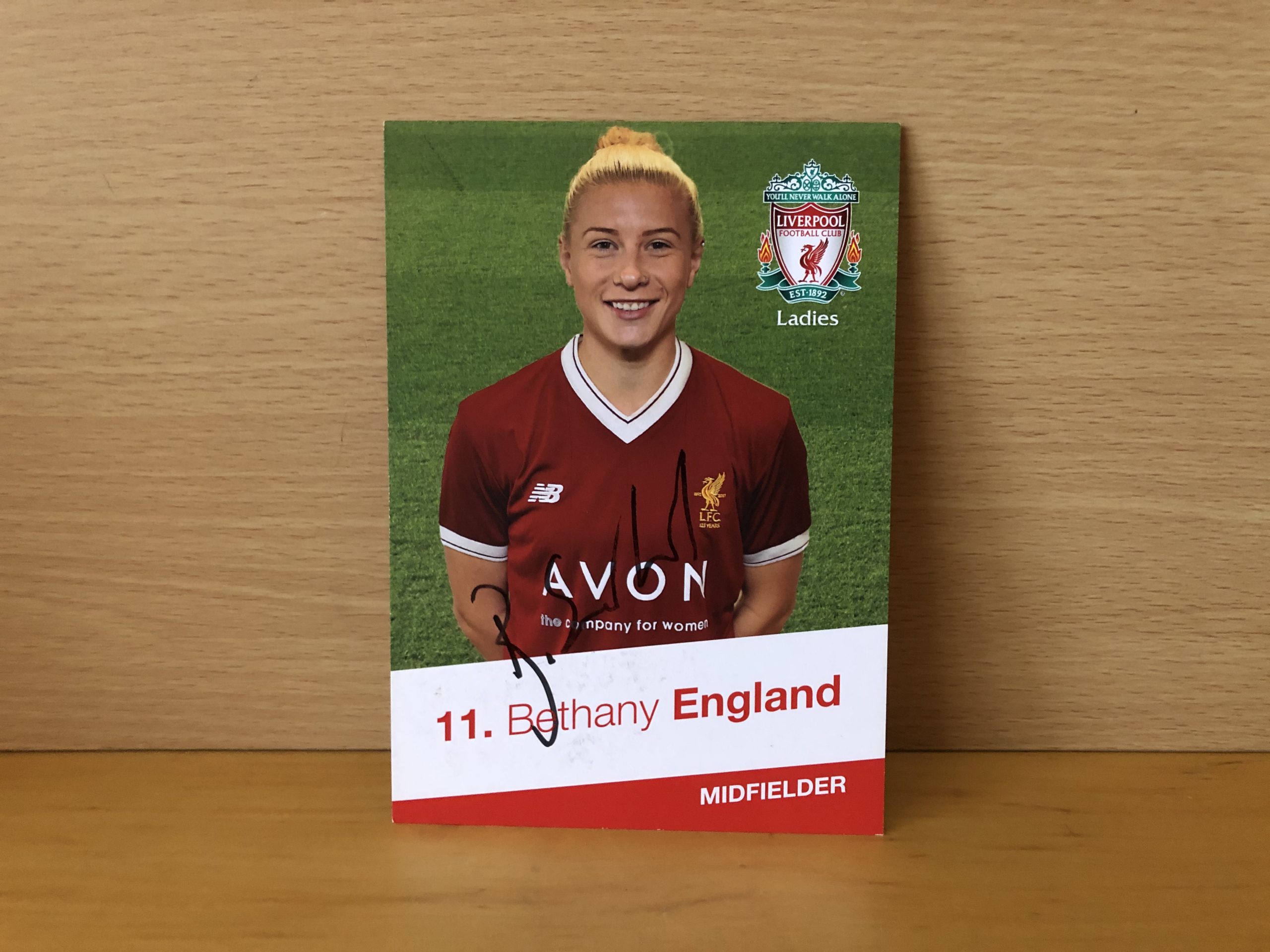 Beth England Signed Promo Card Beth England Signed Promo Card