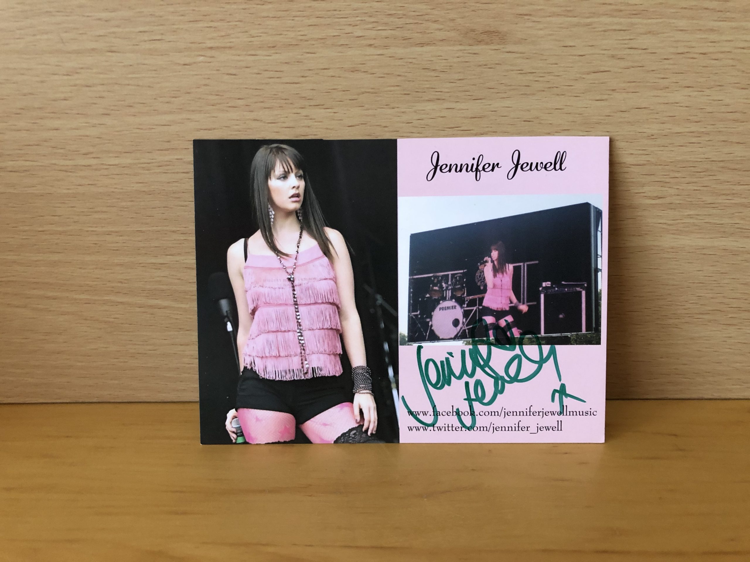 Jennifer Jewell Signed Promo Card Jennifer Jewell Signed Promo Card